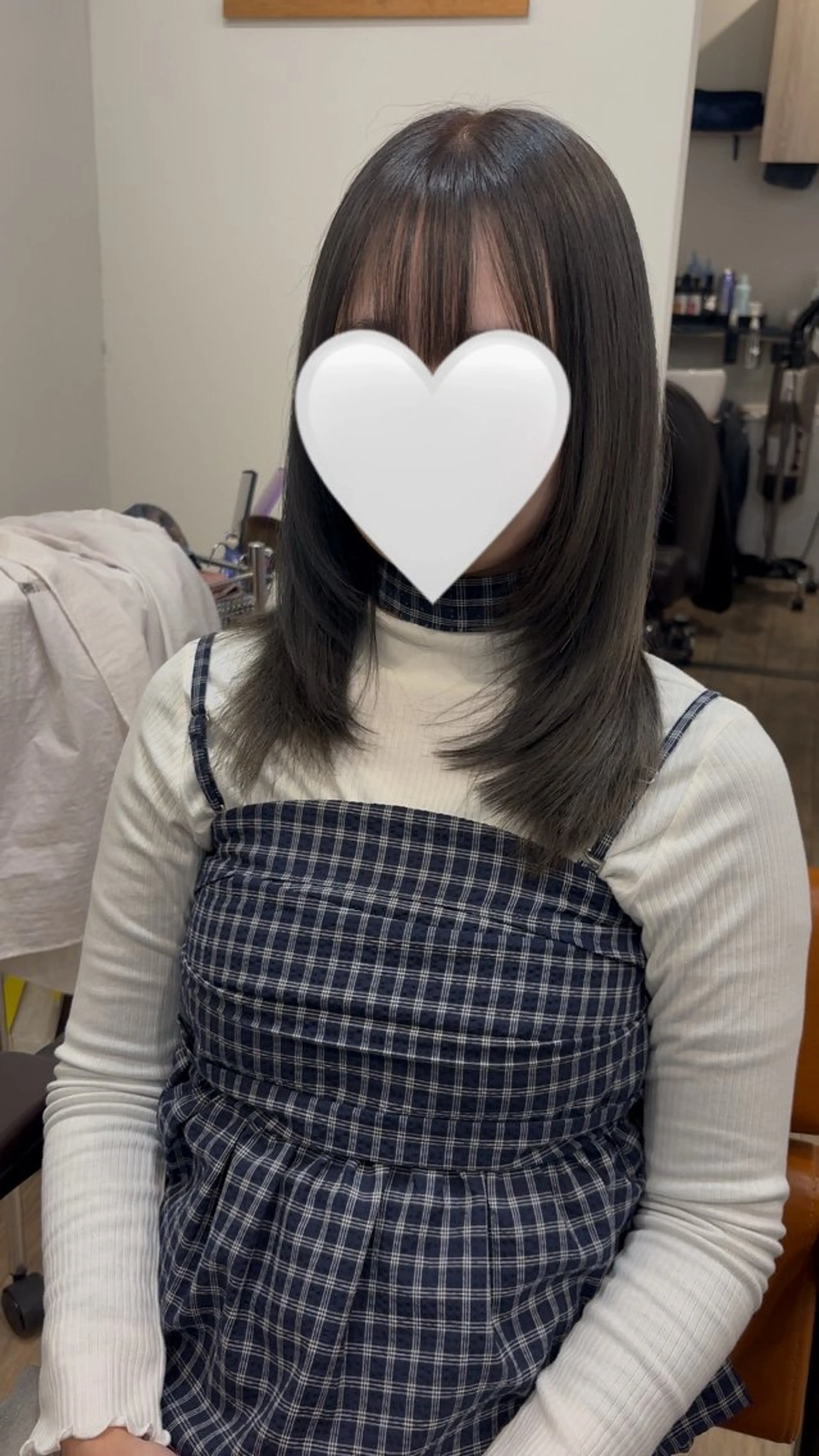 セミロング カラー 似合わせカット カット トリートメント レイヤーカット/韓国 ヘア/LILICAのヘアスタイル