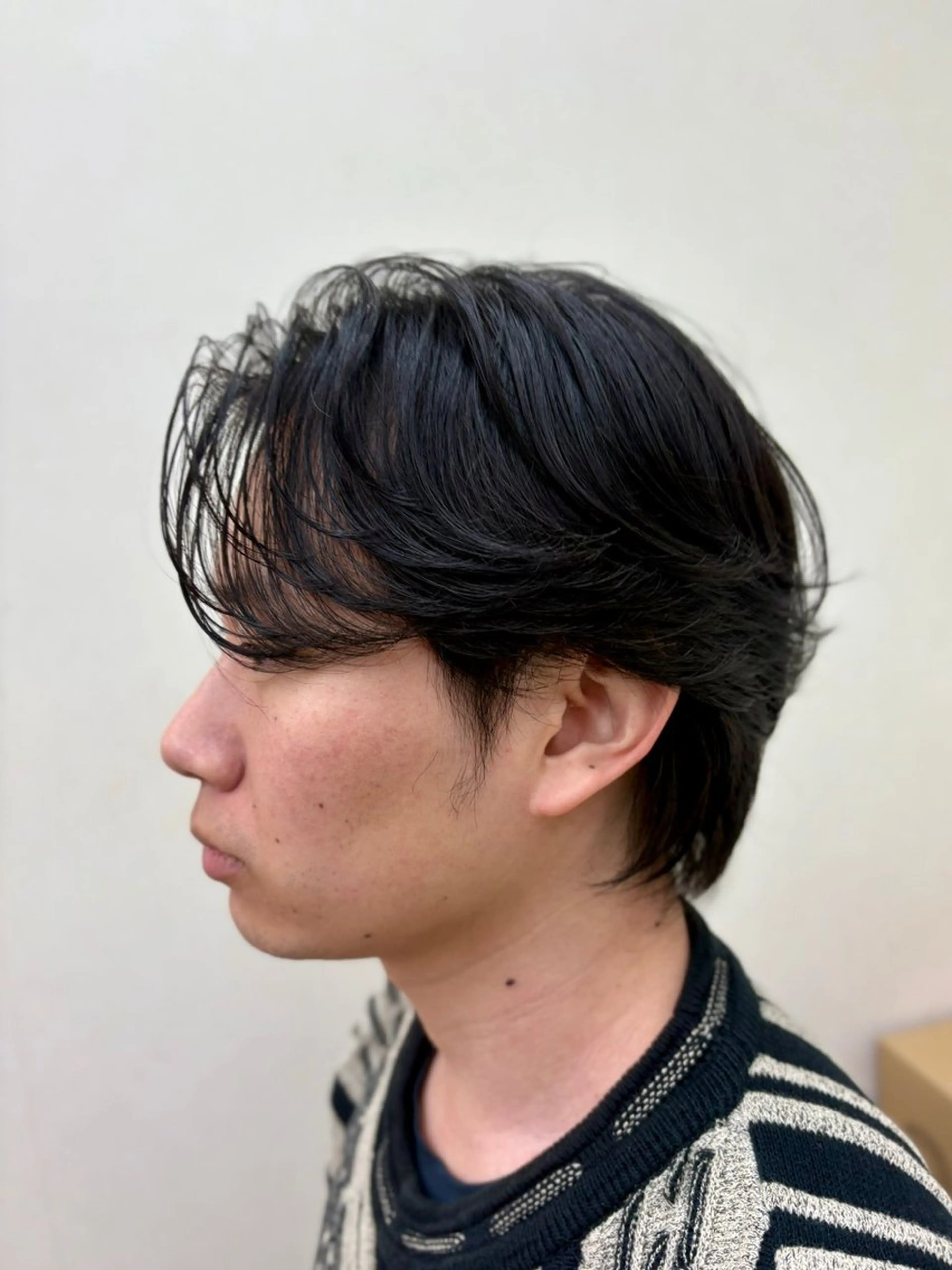 カット＋フェザーパーマの写真