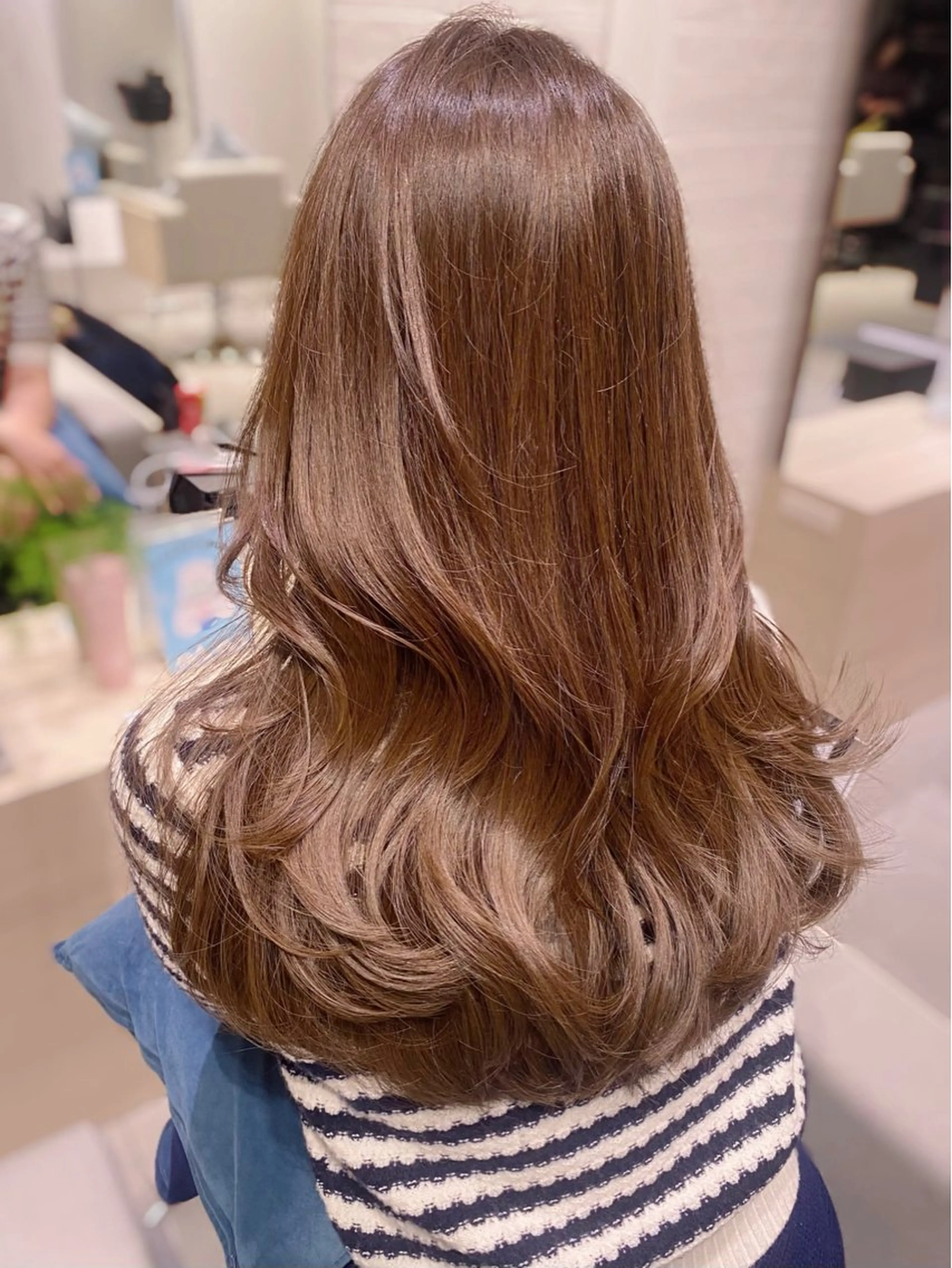 ロング カラー ヘアカラー トリートメント 銀座/髪質改善/韓国 カラー🍓原田侑依のヘアスタイル