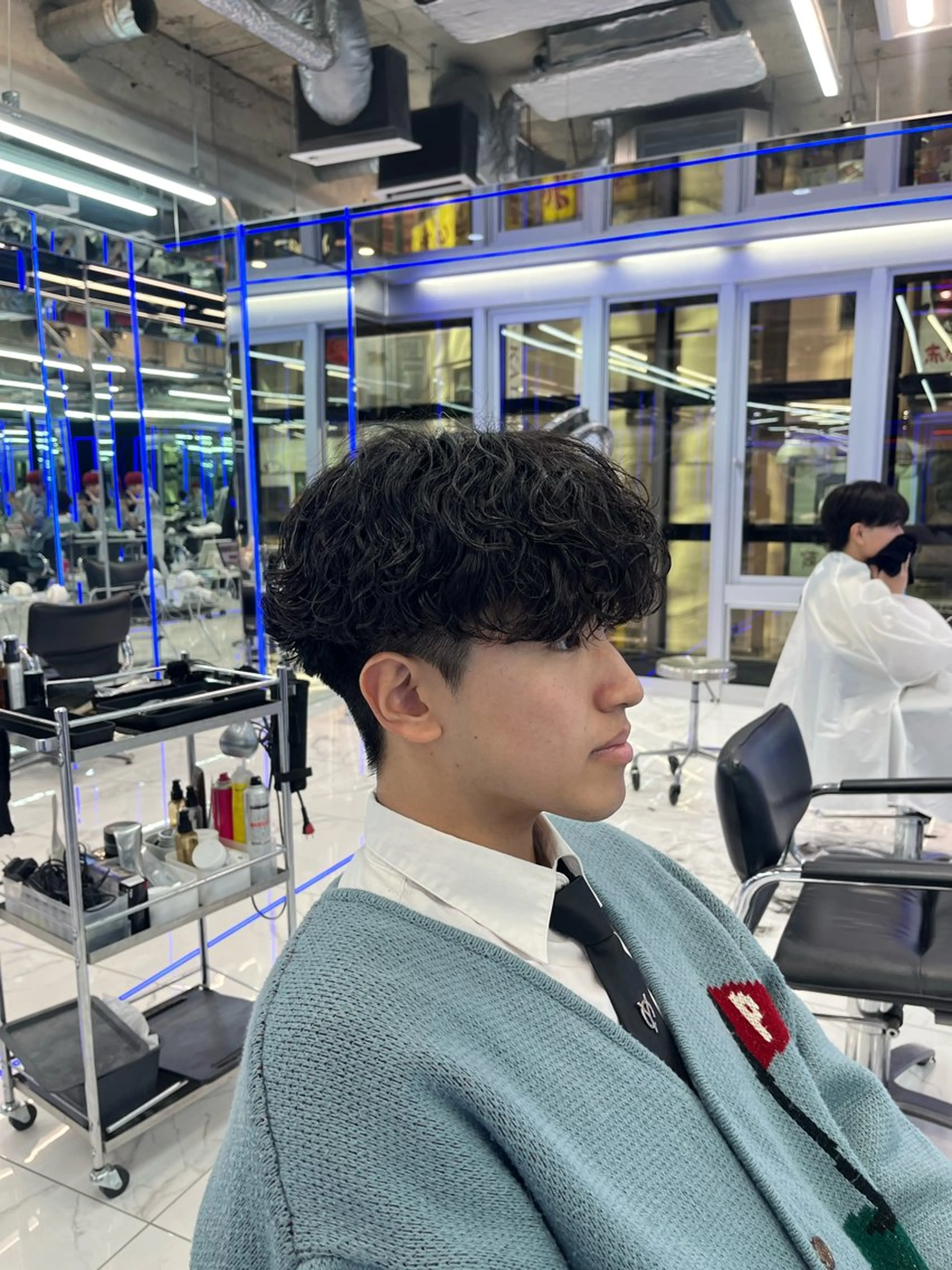 ショート カット パーマ MEN'S  HAIR SENSE 渋谷神南所属・🔥メンズ特化🔥 YUTAのヘアスタイル