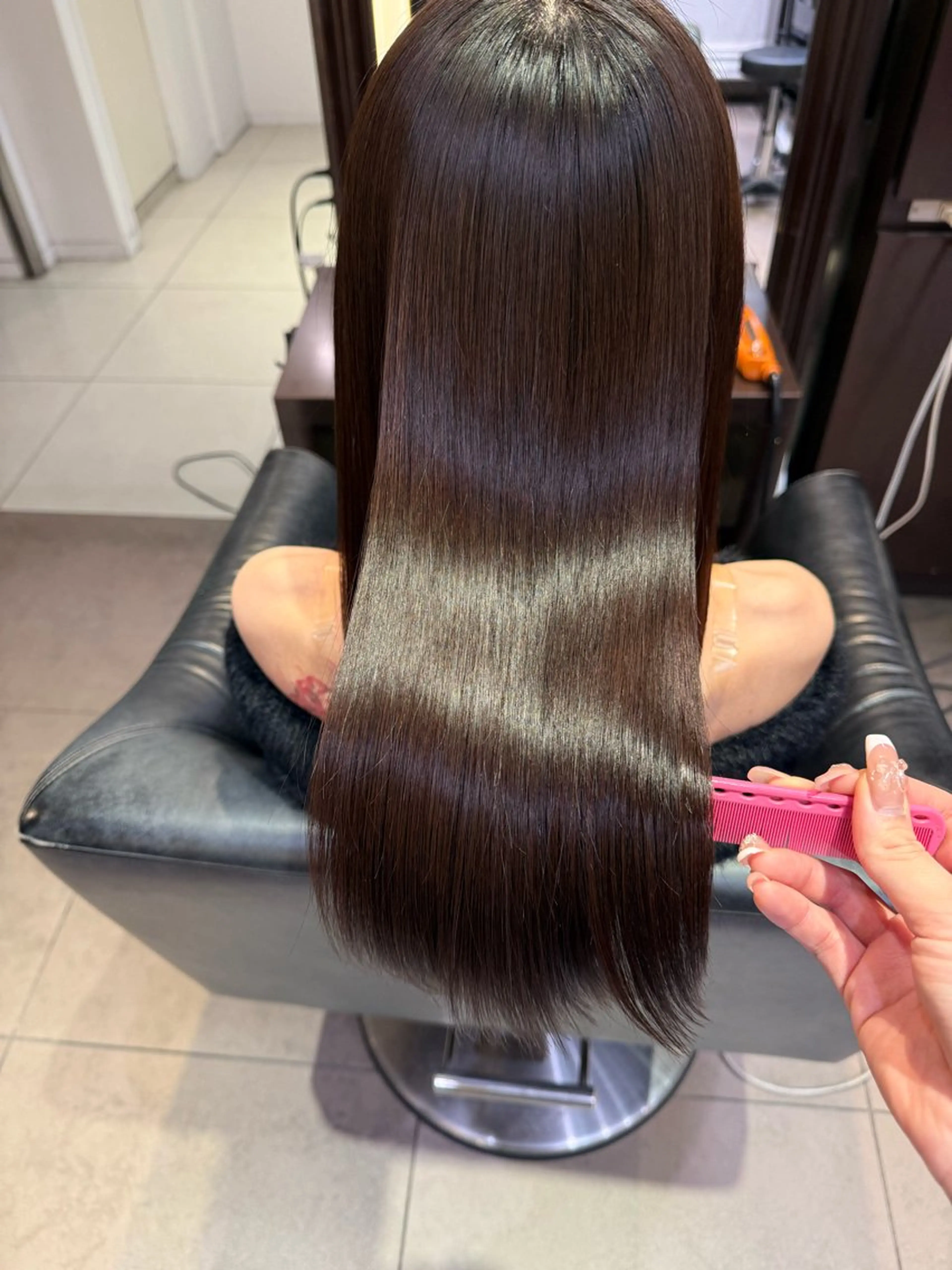 セミロング トリートメント 【髪質改善💎韓国風 レイヤー🌷】山川のヘアスタイル