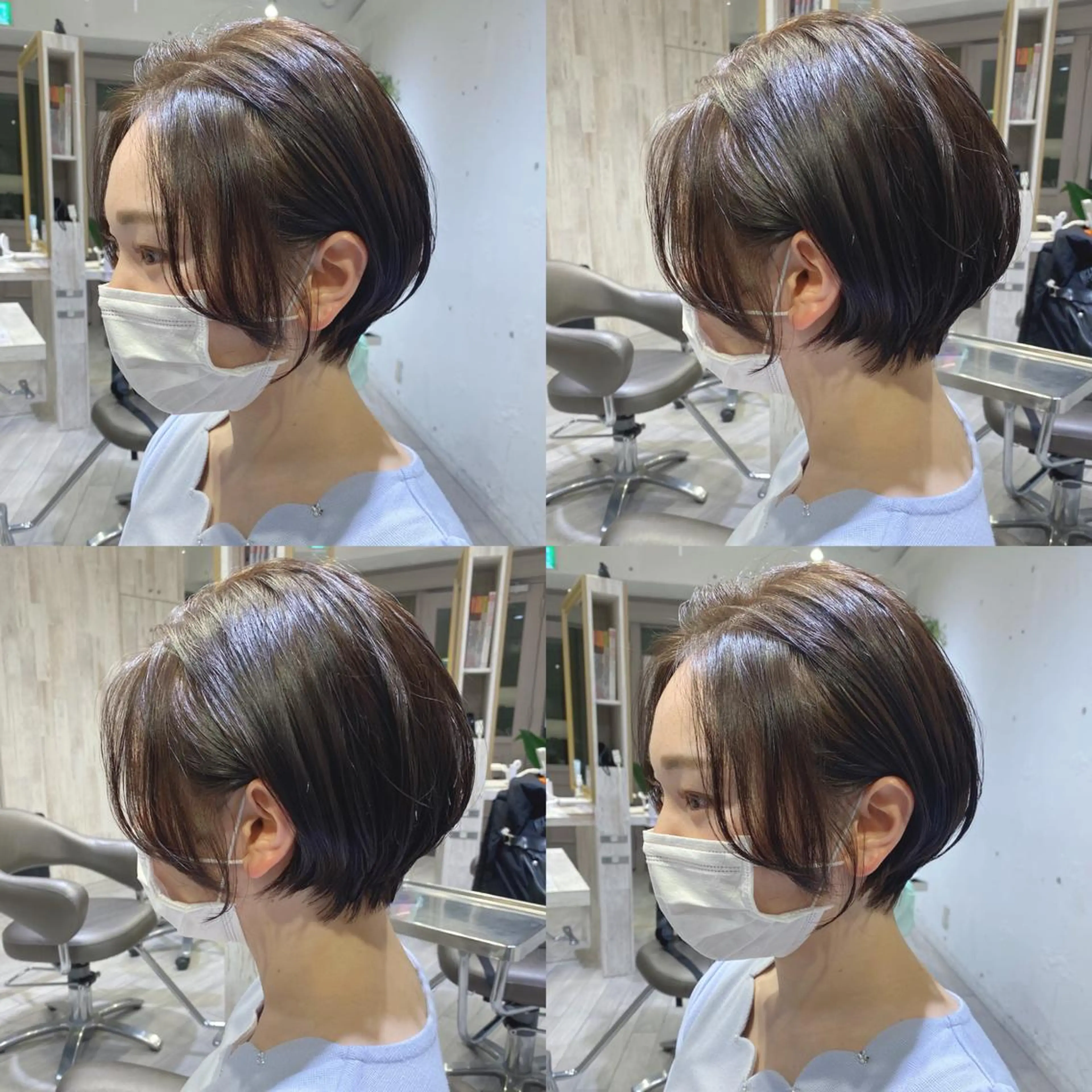 ショート カラー ヘアアレンジ ショートヘア 🌼NAMI 🌼のヘアスタイル