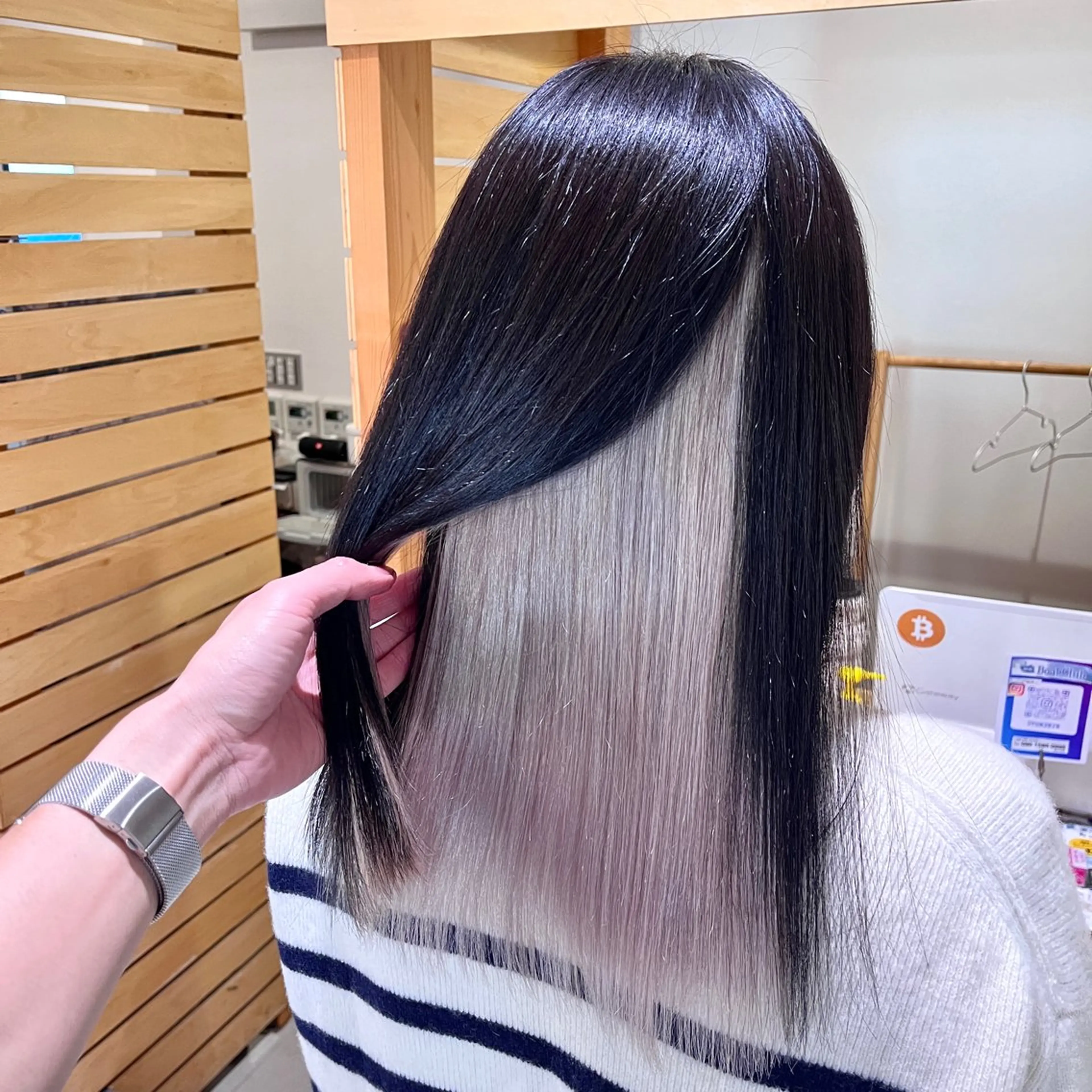 セミロング カラー ブリーチ ヘアカラー トリートメント RUBEUS【ルベウス】所属・✨艶々カラー🎨 杉本賢人のヘアスタイル