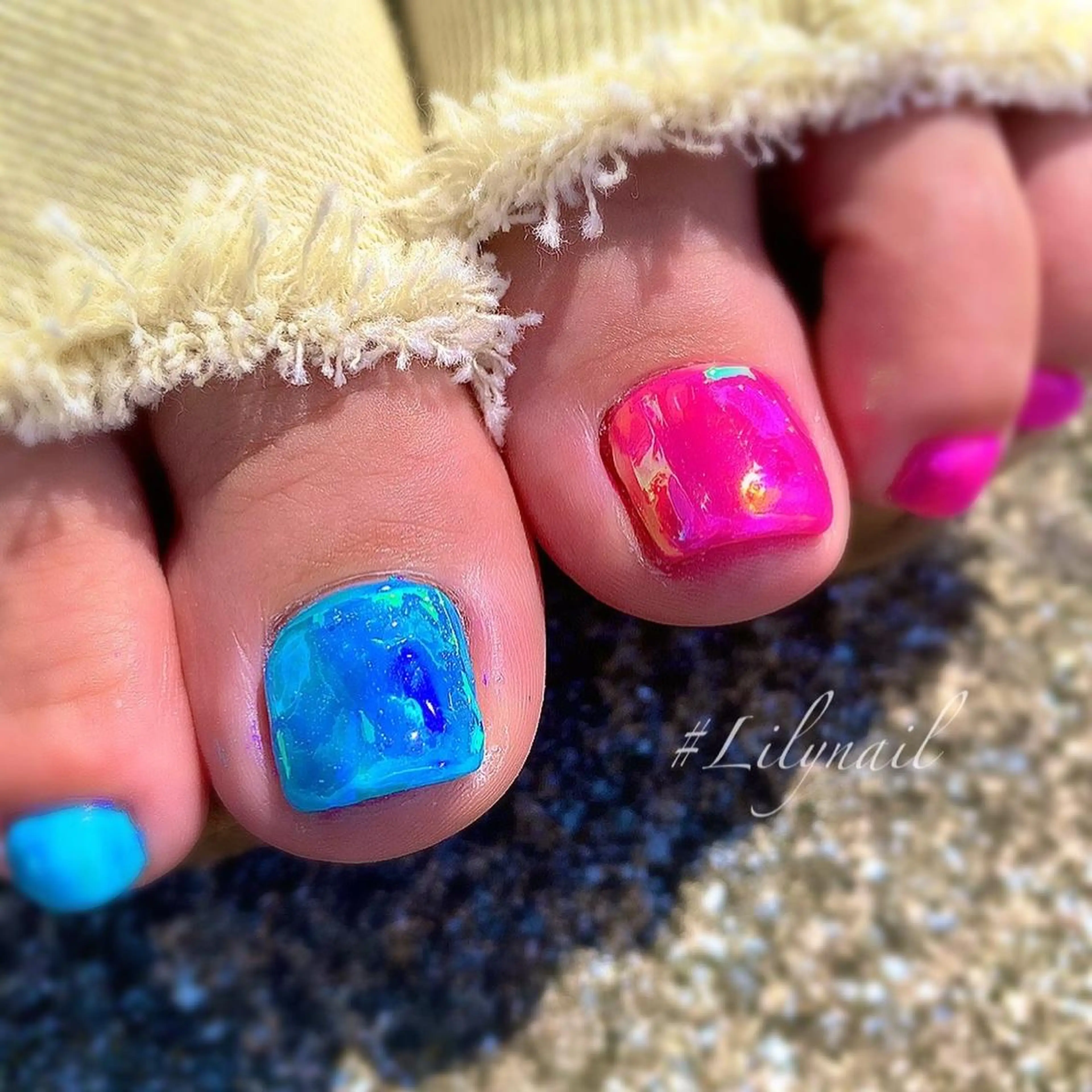 ネイル フットネイル #Lilynail ﾊﾙｶのネイルデザイン