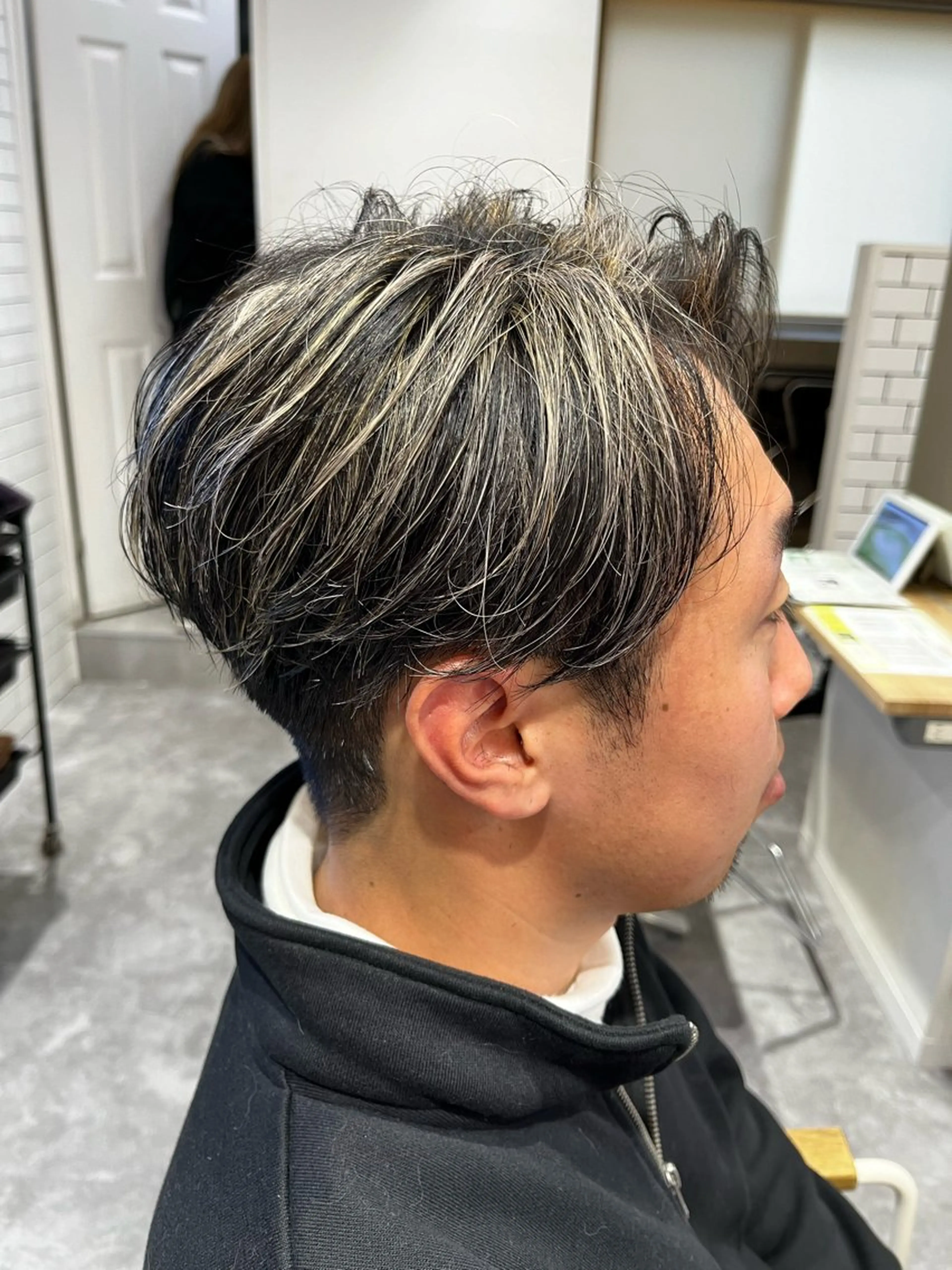ショート カラー カット ヘアカラー 👑大宮メンズカット ﾒﾝｽﾞﾍｱ/稲葉のヘアスタイル