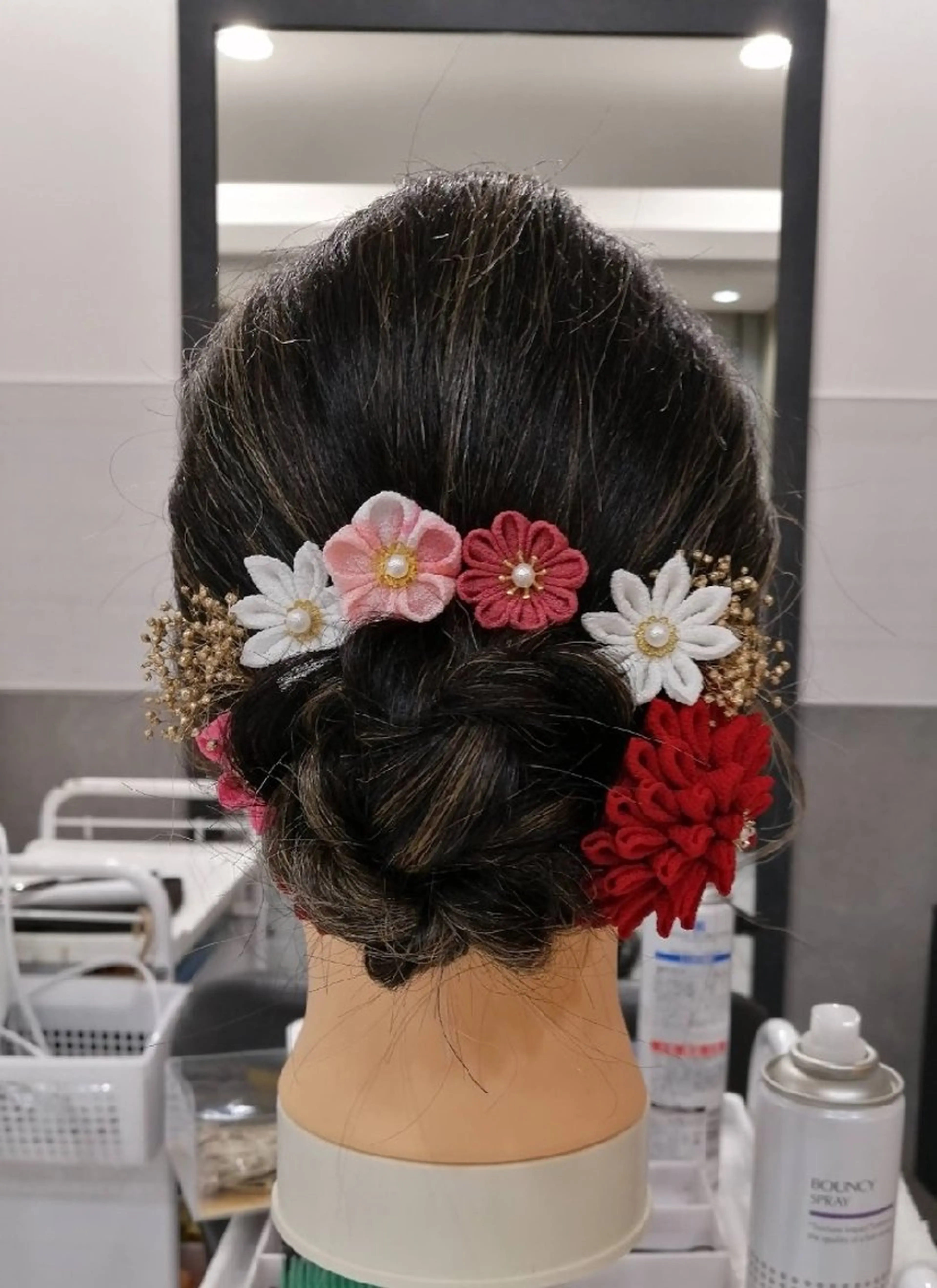 ヘアアレンジ セミロング D/i所属・4店舗フリーランスⅠ Y/no〈夜のスパ〉のヘアスタイル