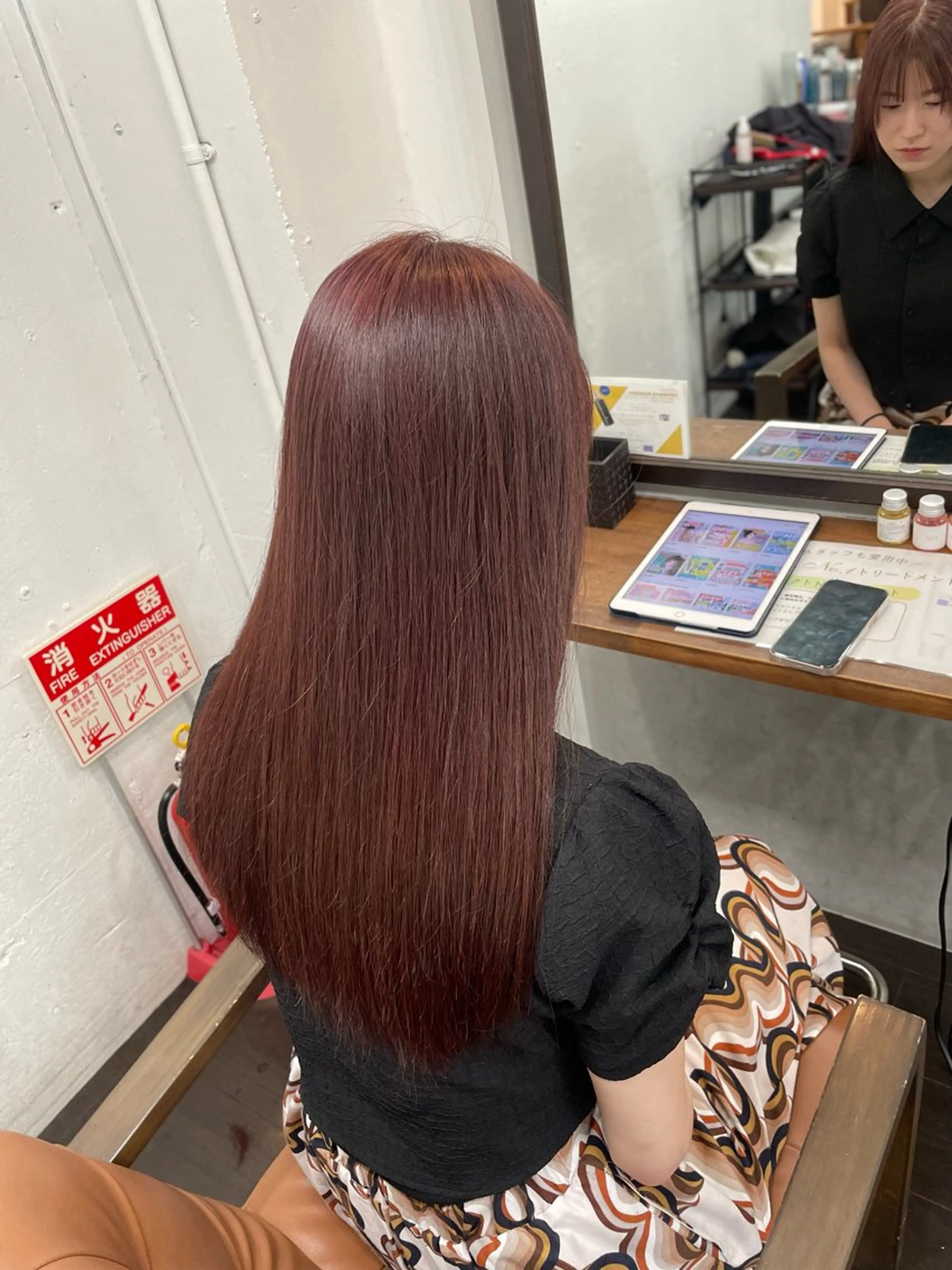 ロング カラー カット ヘアカラー トリートメント 艶・暖色カラー/ メンズ/名駅/ユキハのヘアスタイル
