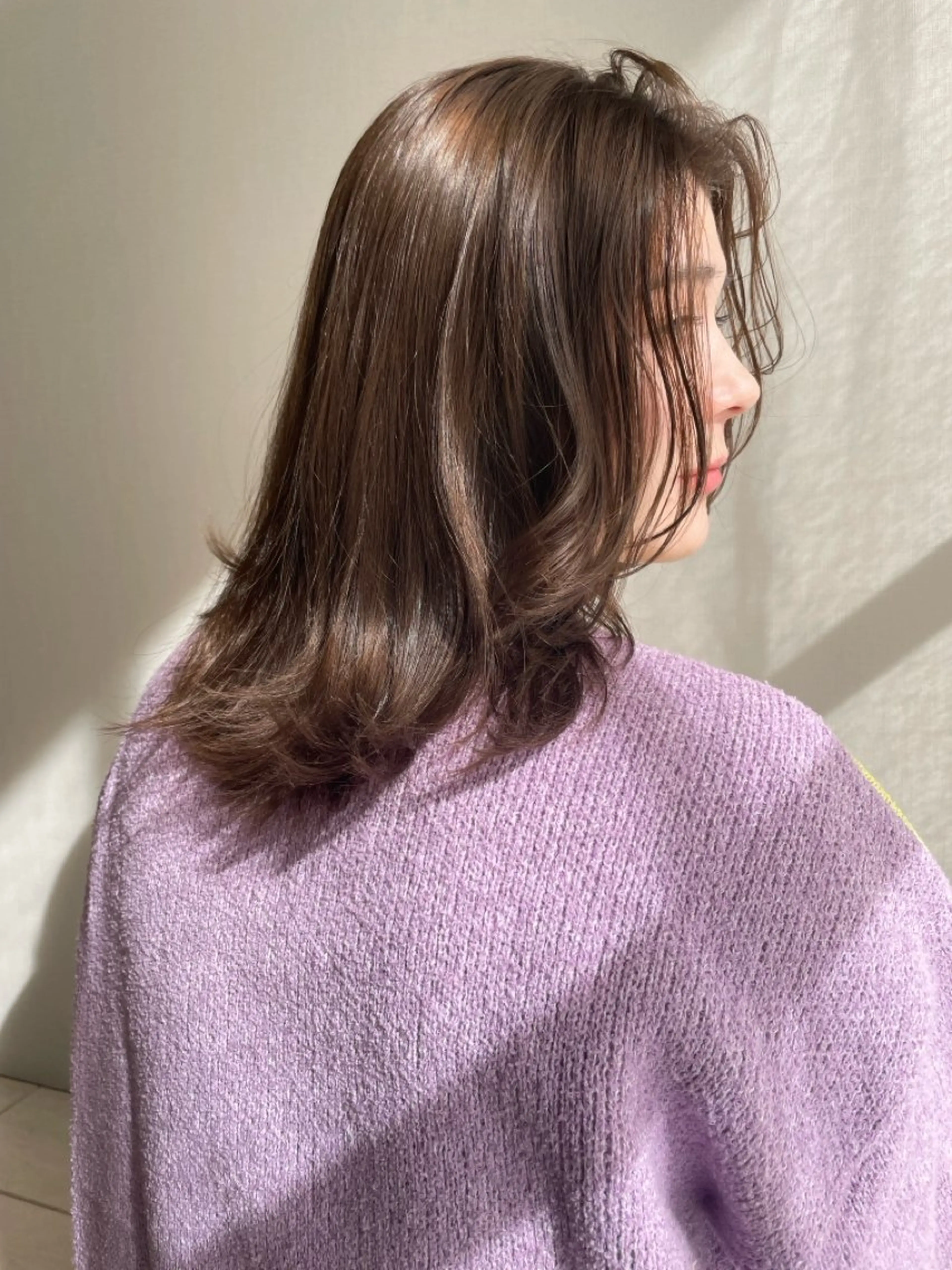 カラー 艶髪🫧‪🎀 岡由紀乃のヘアスタイル