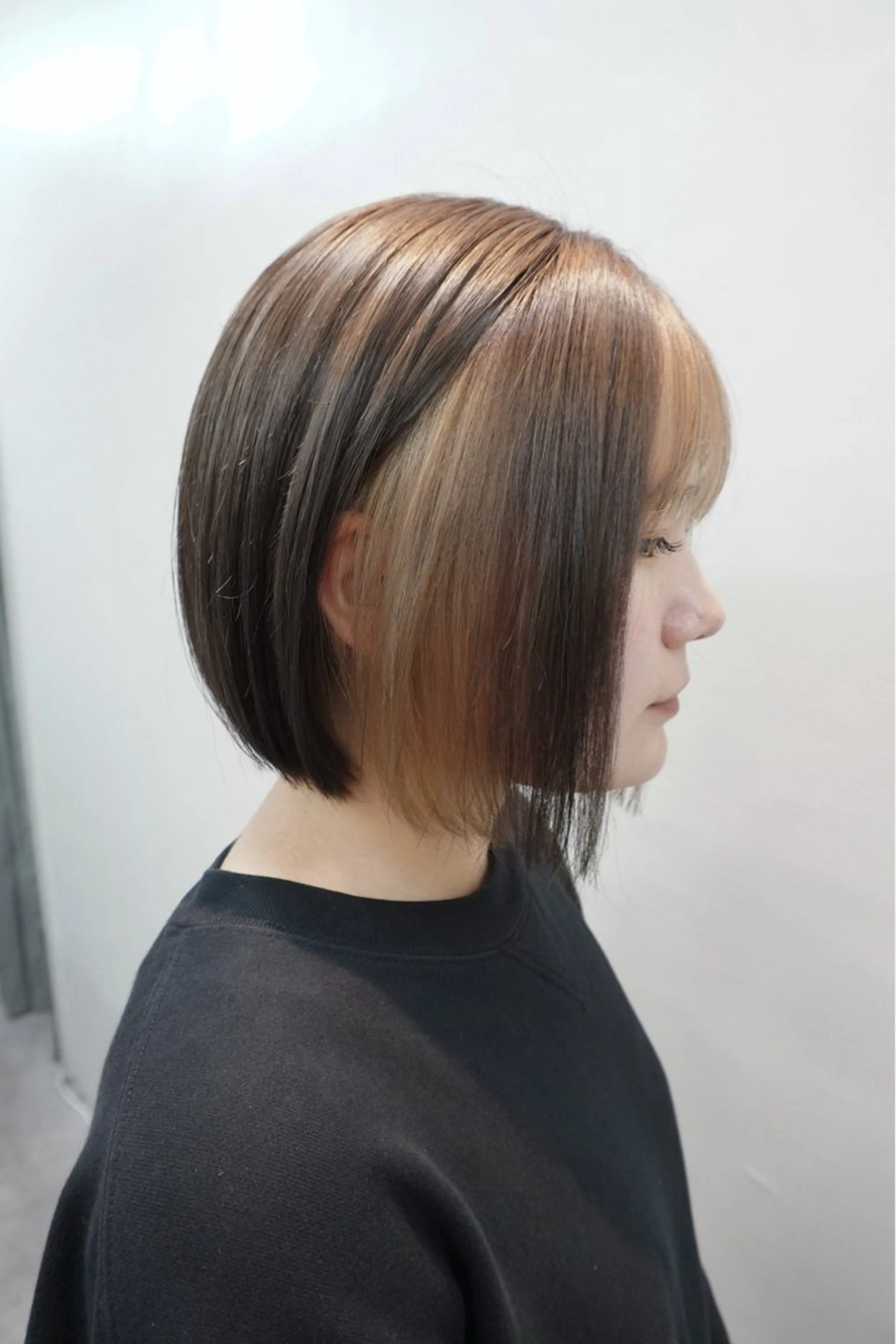 ミディアム カラー ヘアカラー 🌸柔らかハイトーン 🧃Shionのヘアスタイル