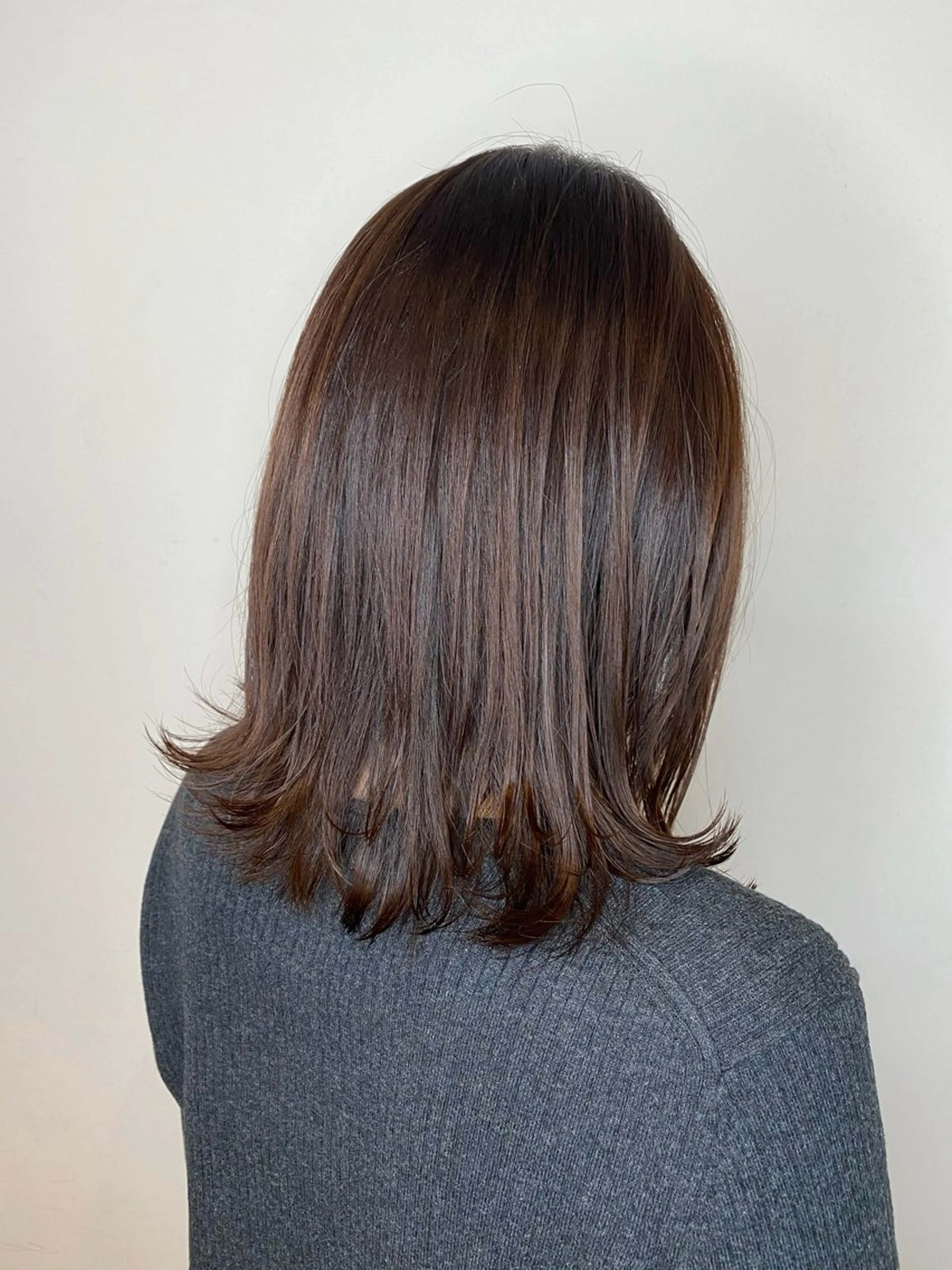 ミディアム カット ヘアカラー トリートメント オーガニックカラー/ 艶髪/ボブ　マナミのヘアスタイル