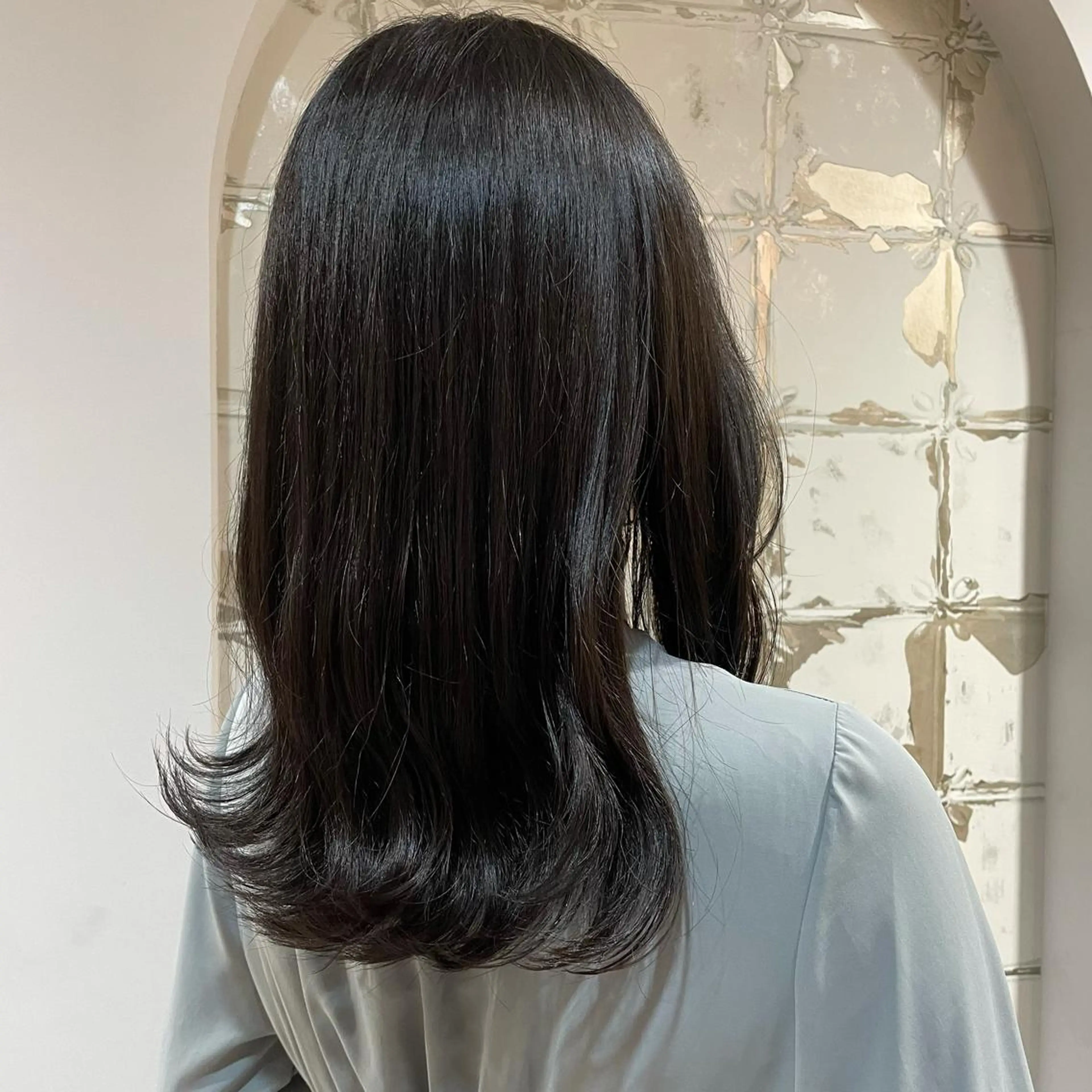 ロング ヘアカラー トリートメント Null 表参道所属・岩下昂世/ ハイトーン/デザインのヘアスタイル