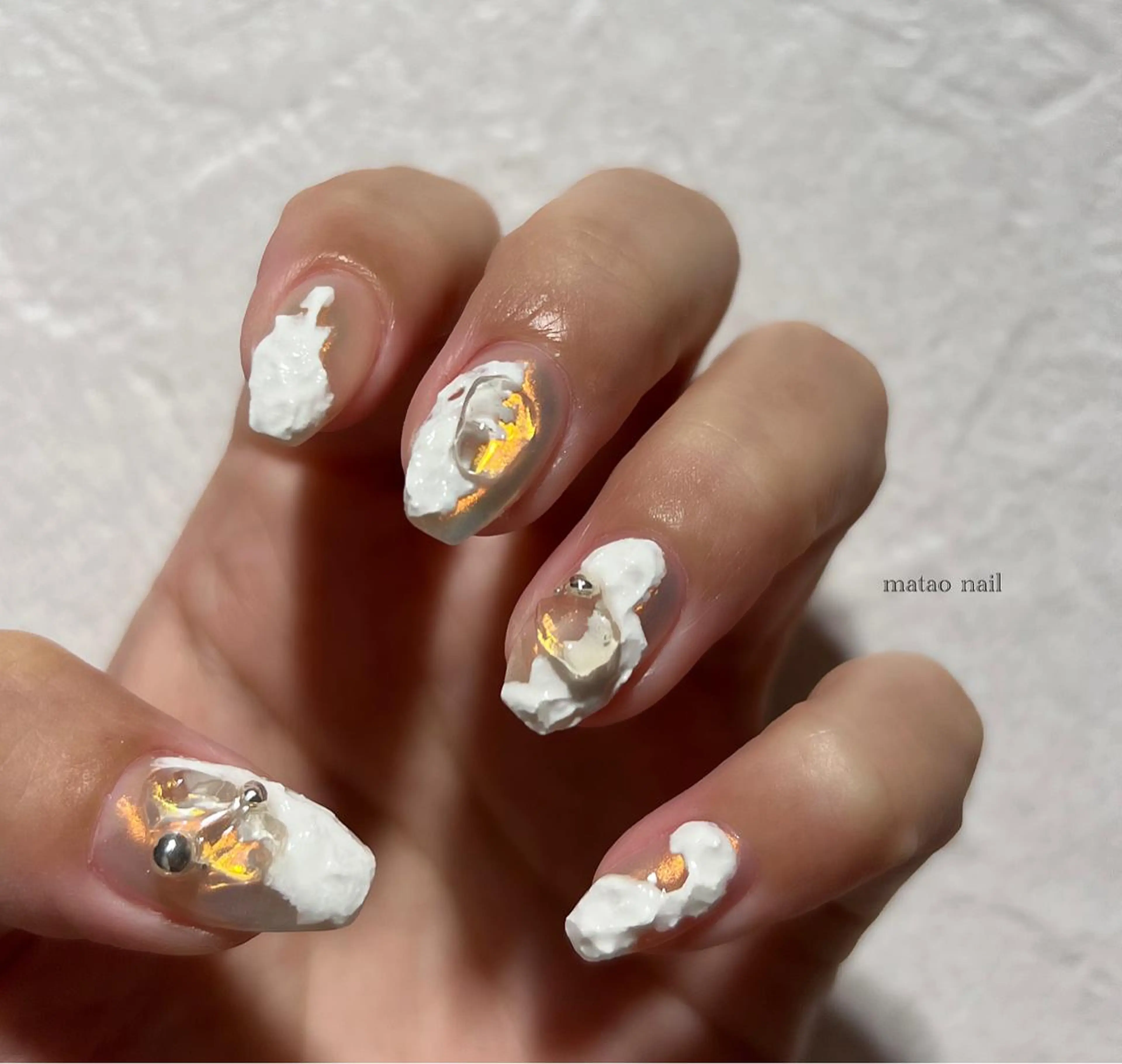ネイル ニュアンスネイル ハンドネイル フットネイル matao nailのネイルデザイン