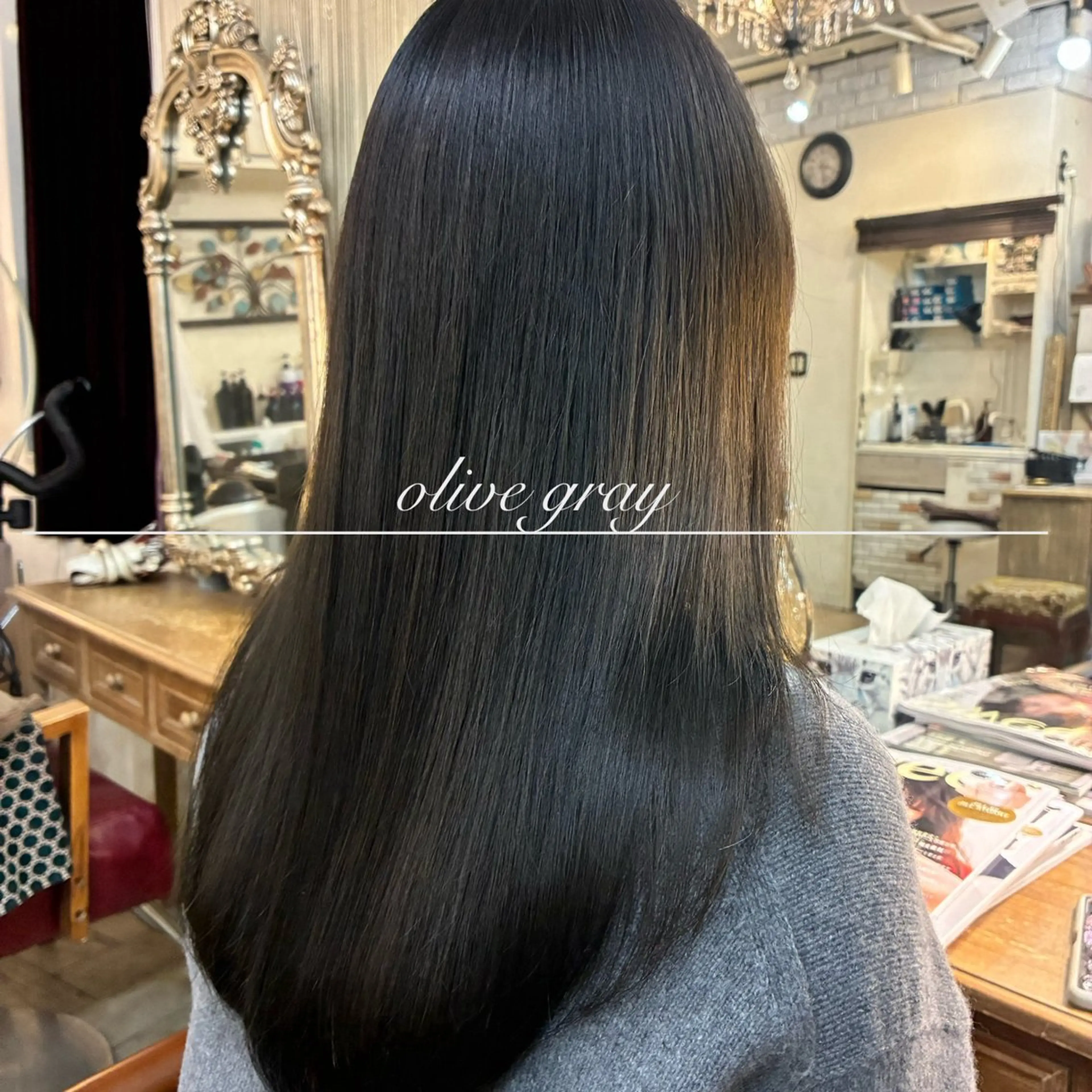 ロング ヘアカラー ❤︎大人シック ベージュrihoのヘアスタイル