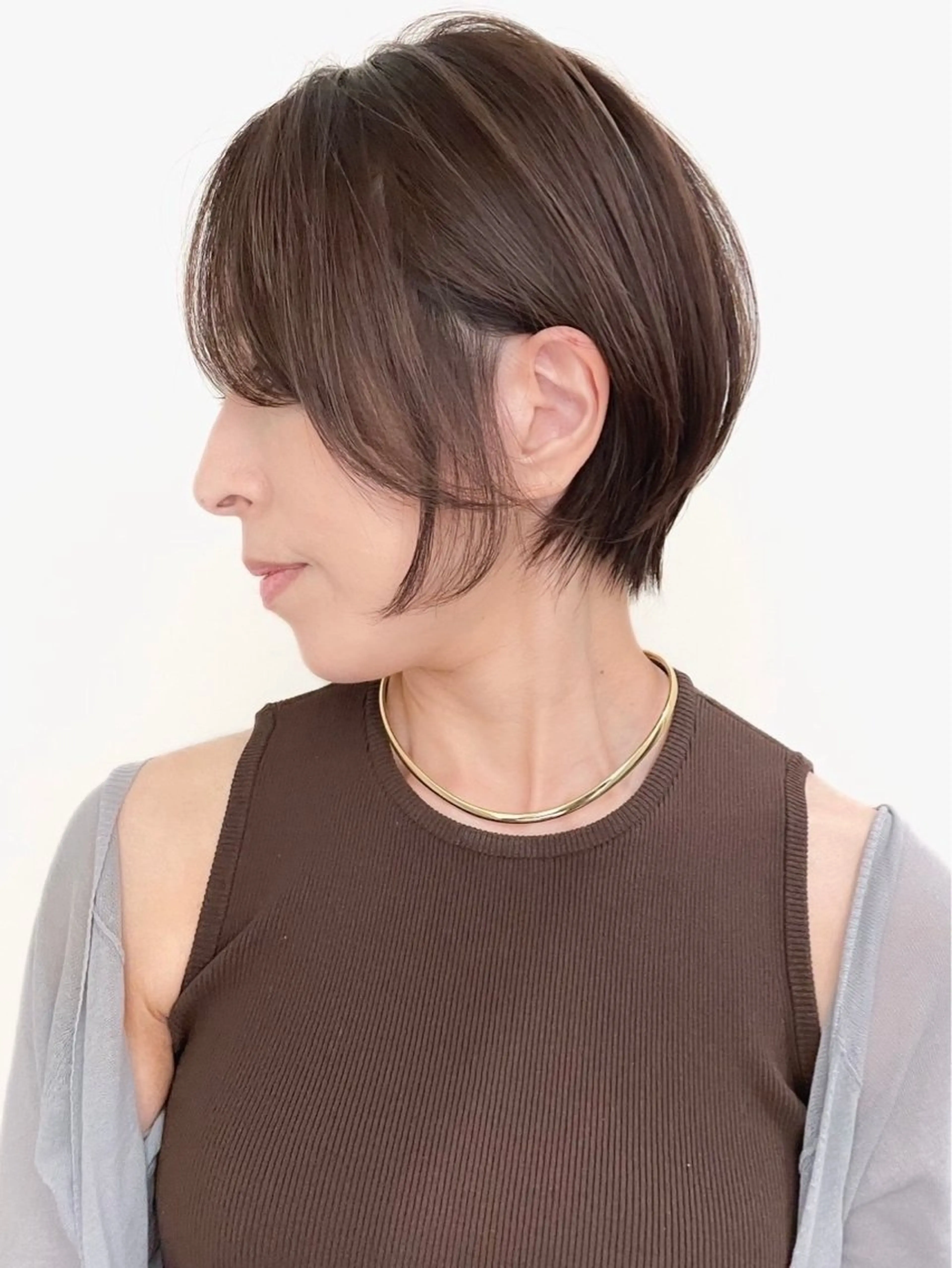 ショート カラー 大人レイヤー ヨシミカズヤのヘアスタイル