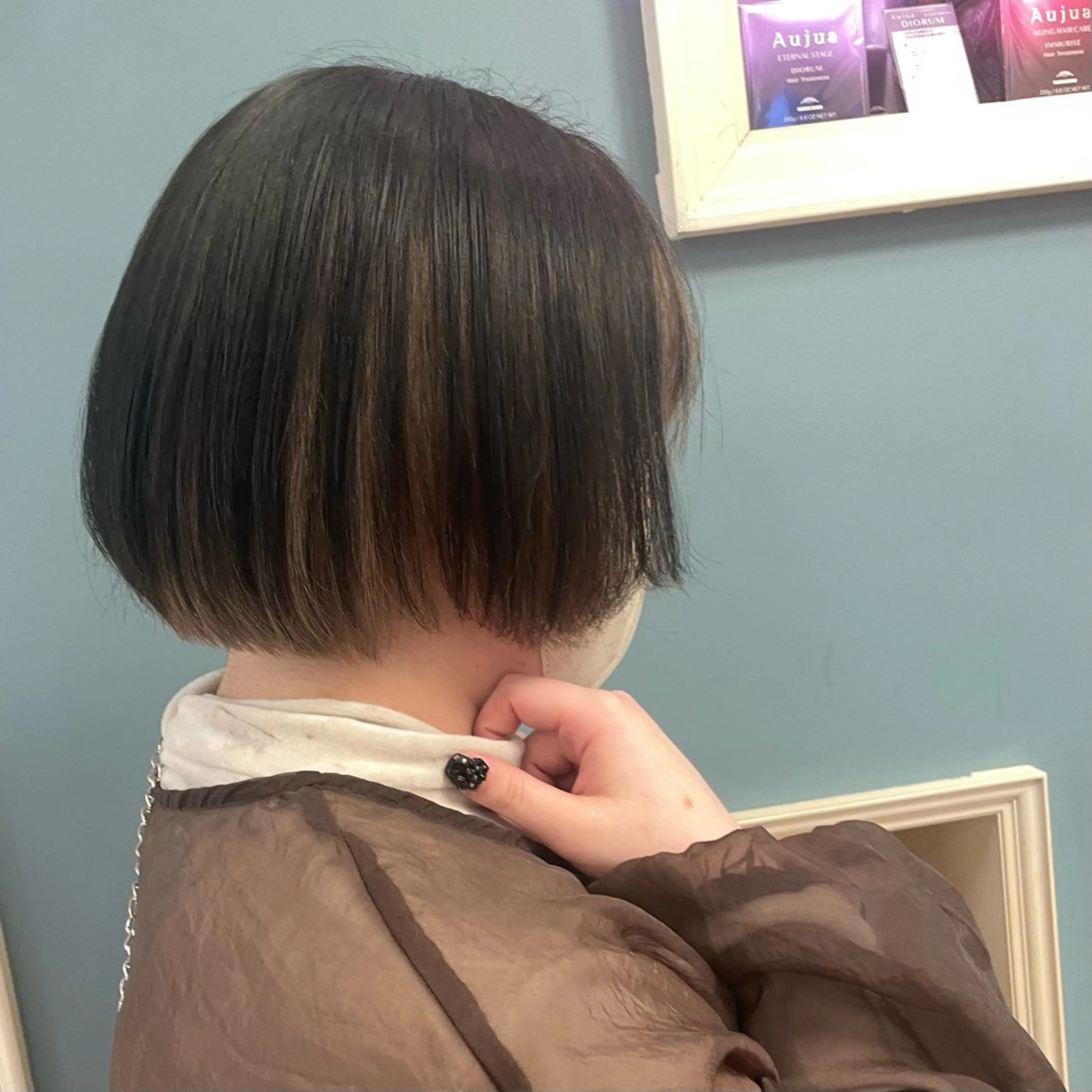 ミディアム カラー カット ヘアカラー トリートメント 💎久米川 東村山 BASSAサトウ💎のヘアスタイル