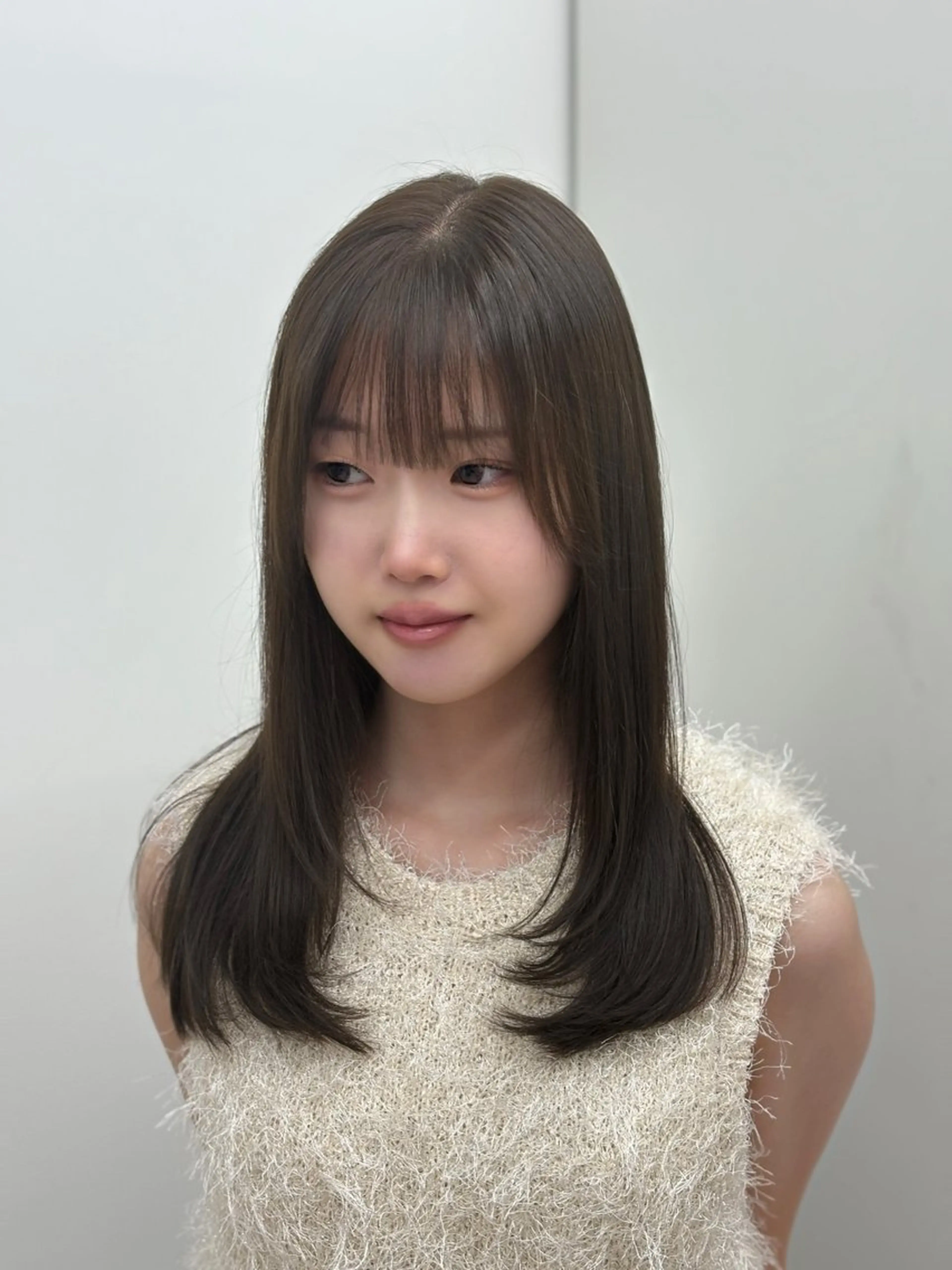 セミロング ヘアカラー 縮毛矯正 /sara🎀🪽のヘアスタイル