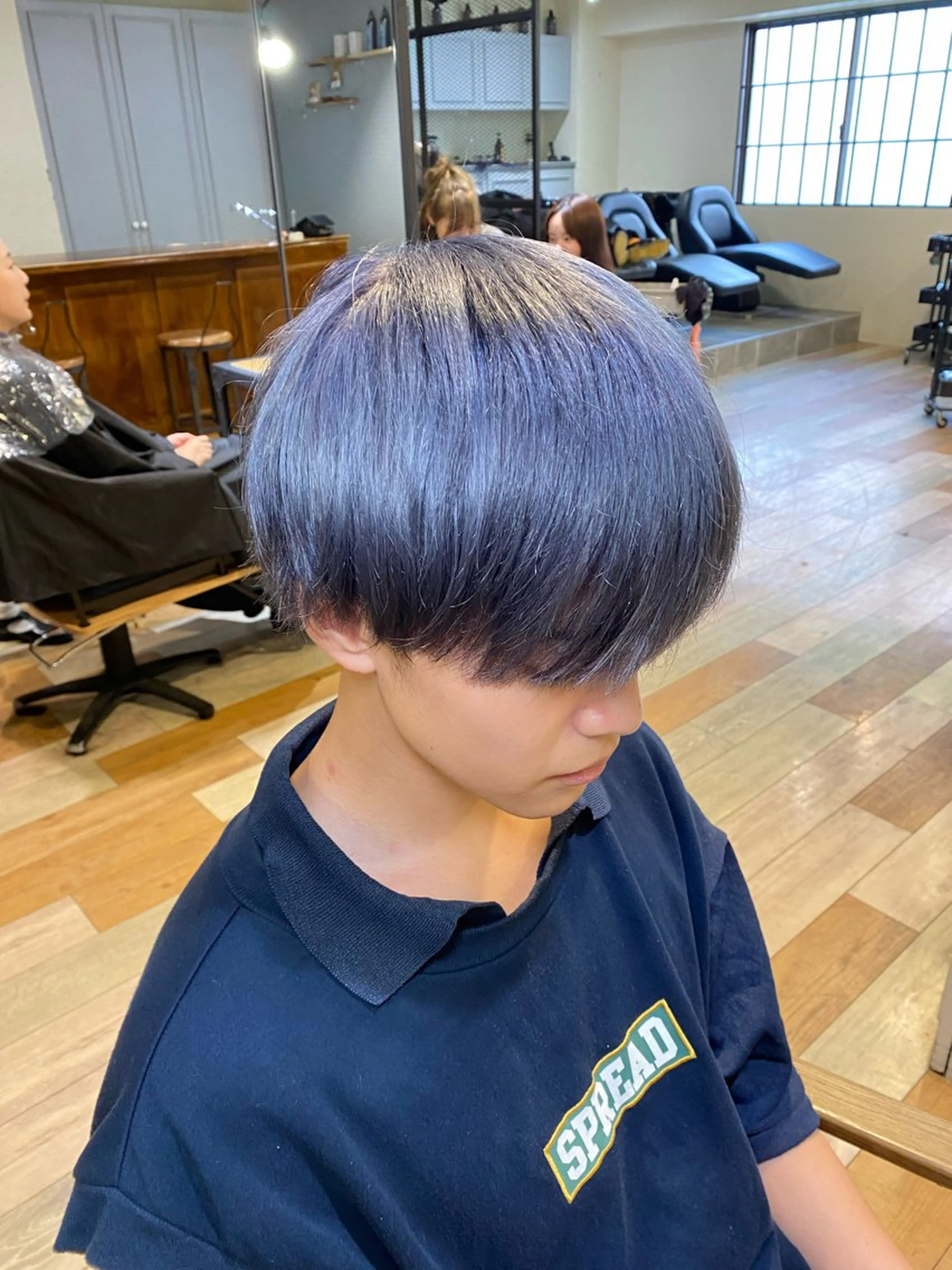 カラー メンズ メンズブリーチ ブリーチ ブロンド シルバー ヘアカラー HAIR SALON M Fe's 池袋所属・メンズカット/パーマ 艶カラーTAIGA︎のヘアスタイル