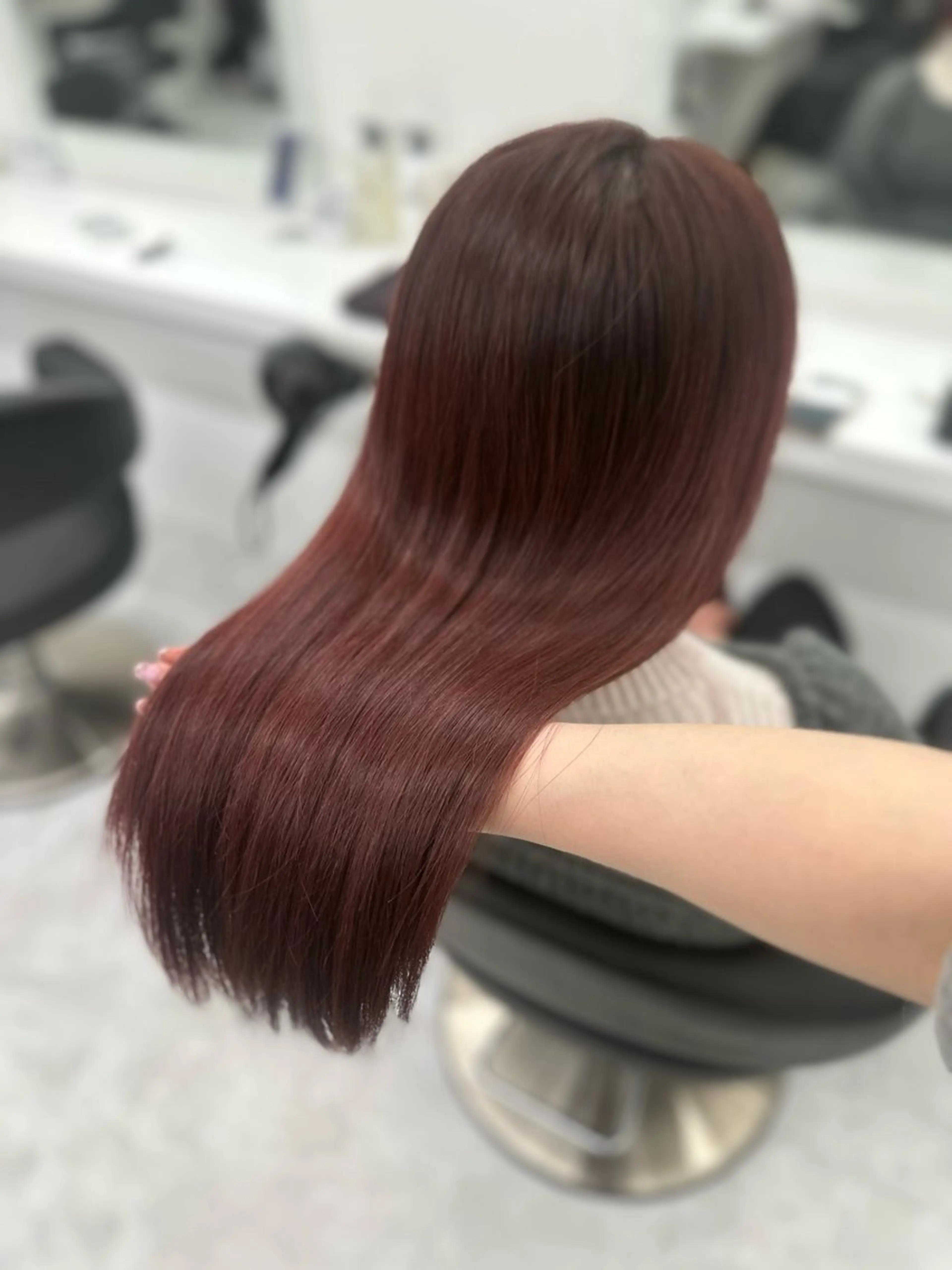 ロング カラー パーマ ヘアアレンジ メンズ キッズ ♥️韓国ヘア レイヤー♥️ゆりのヘアスタイル