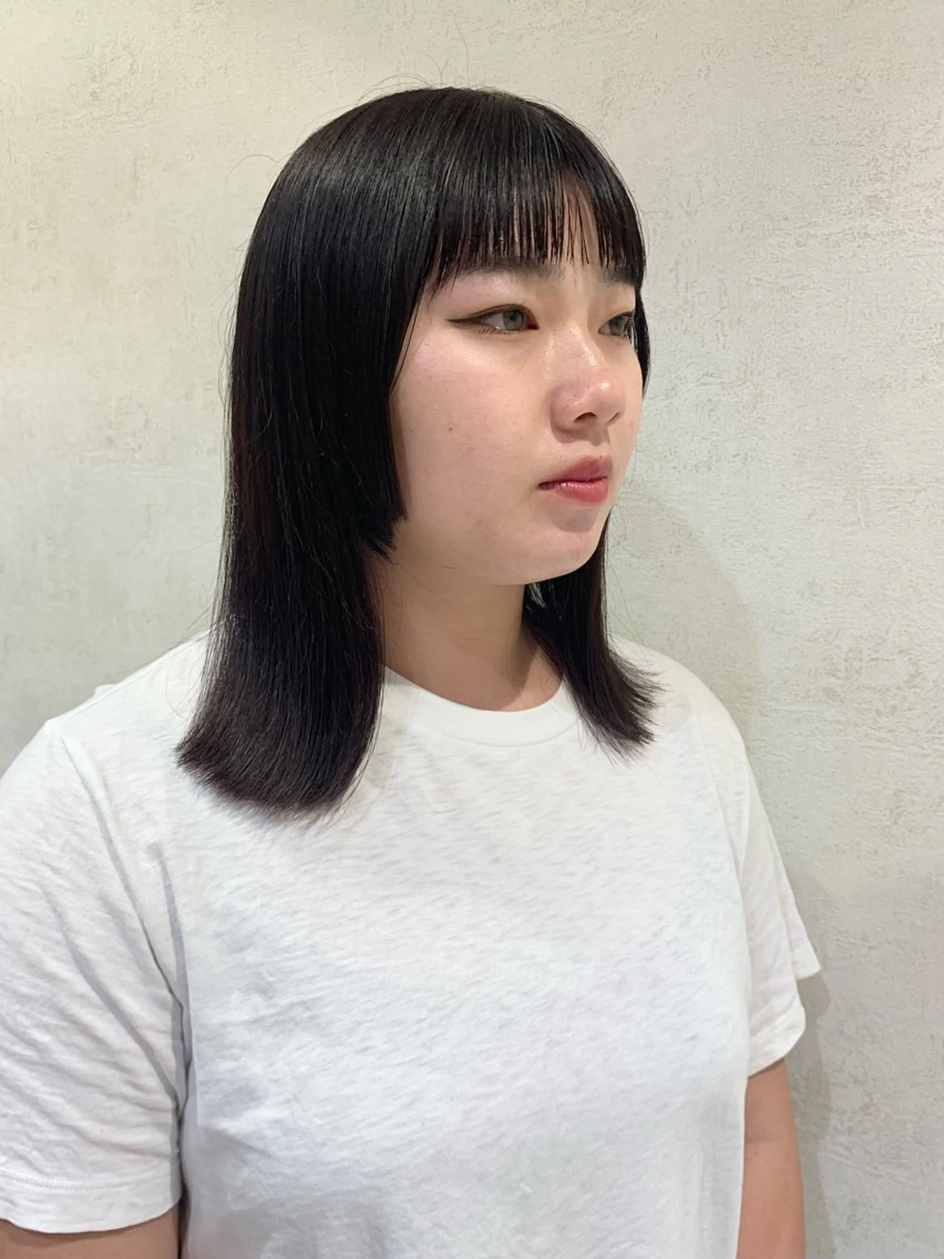 ミディアム カラー ヘアカラー トリートメント 艶カラー/暖色カラー /透明感/ryutoのヘアスタイル