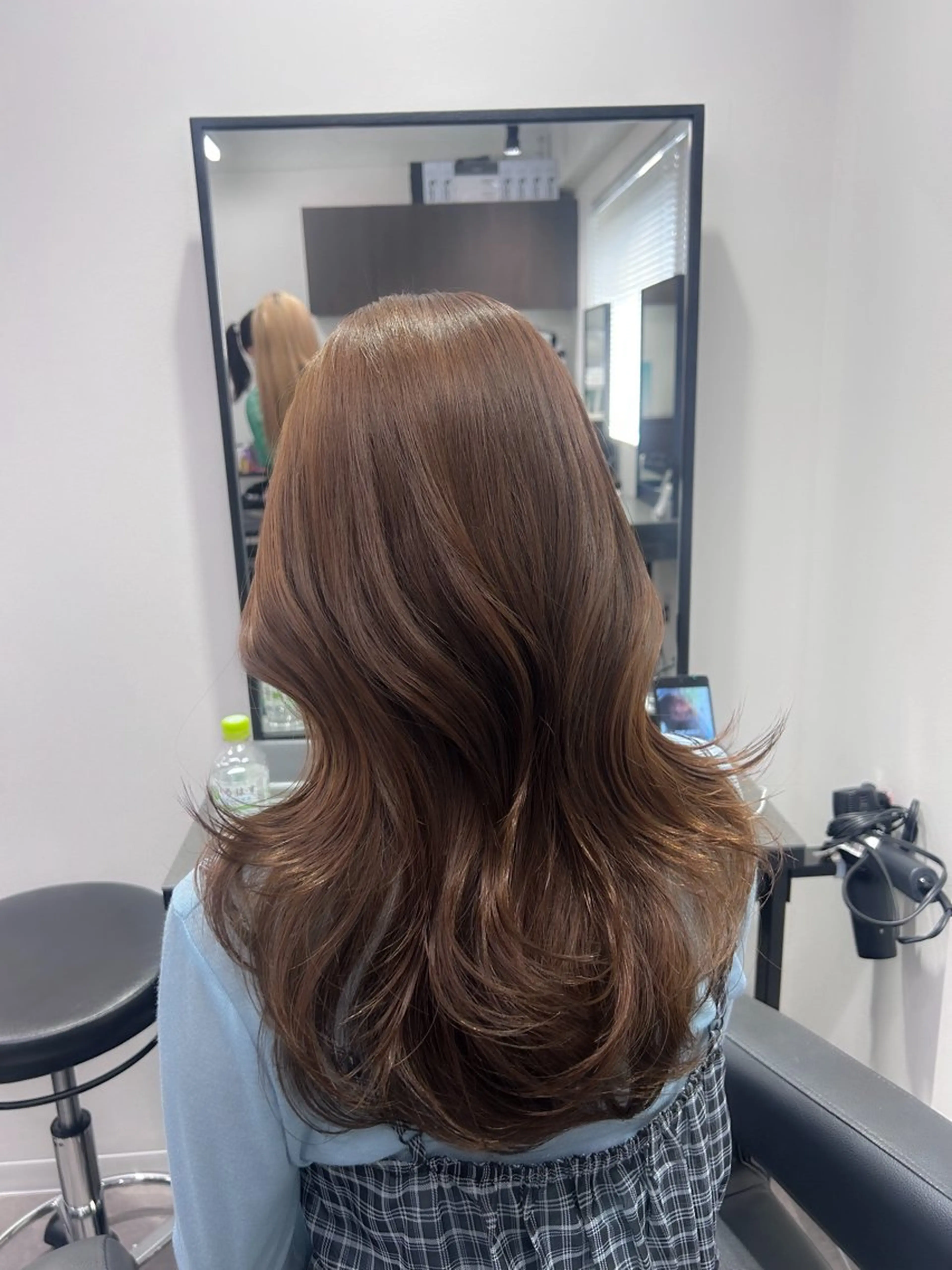 ロング カラー パーマ ヘアアレンジ メンズ キッズ ヘアカラー トリートメント ヘアセット 🎀韓国風レイヤー/ ベージュ/ハイトーンのヘアスタイル