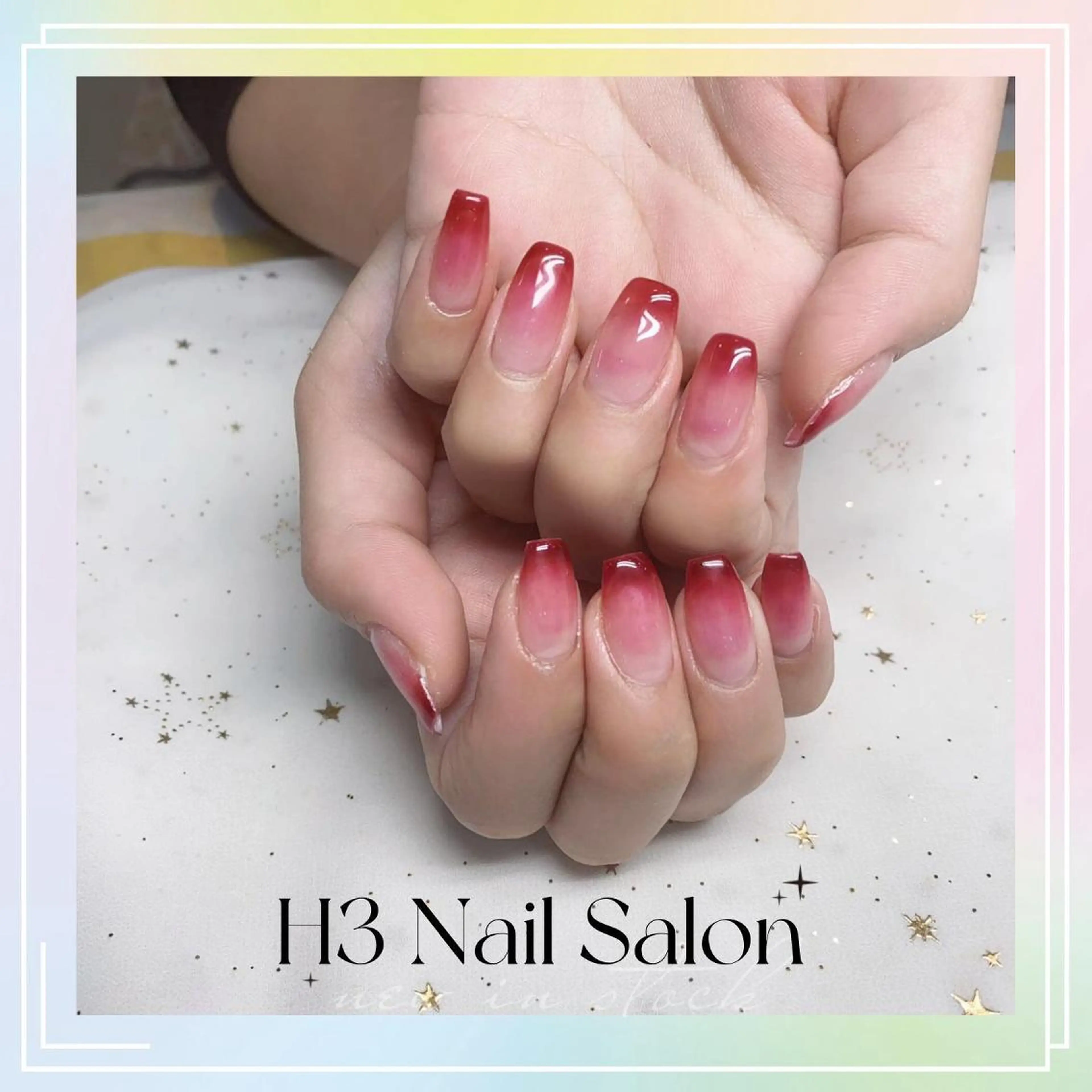 ミディアム Dione Nail 長さだし モデル募集のネイルデザイン