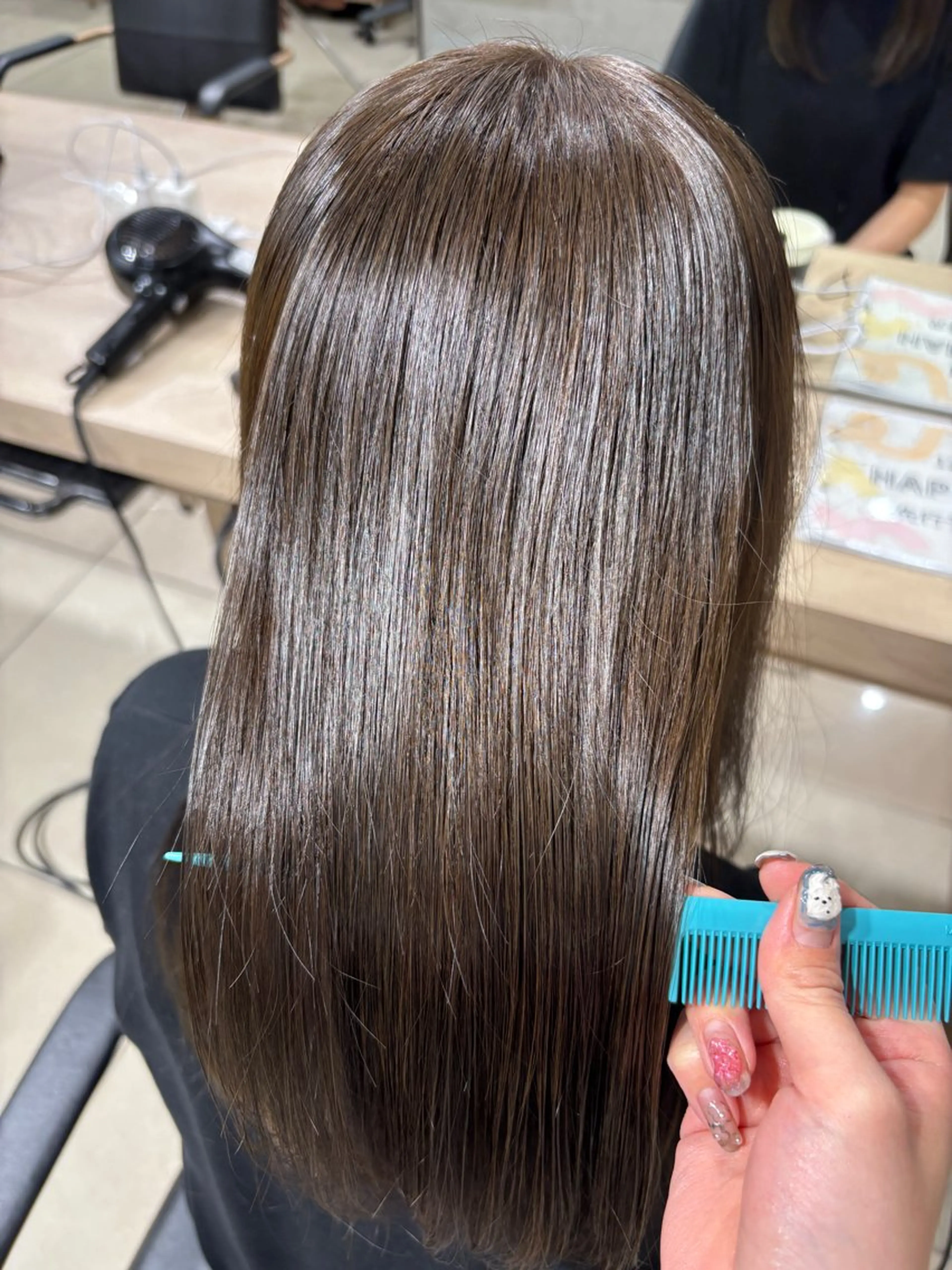 ロング カラー ヘアカラー トリートメント 🍒カラー/縮毛🍒 こばるのヘアスタイル