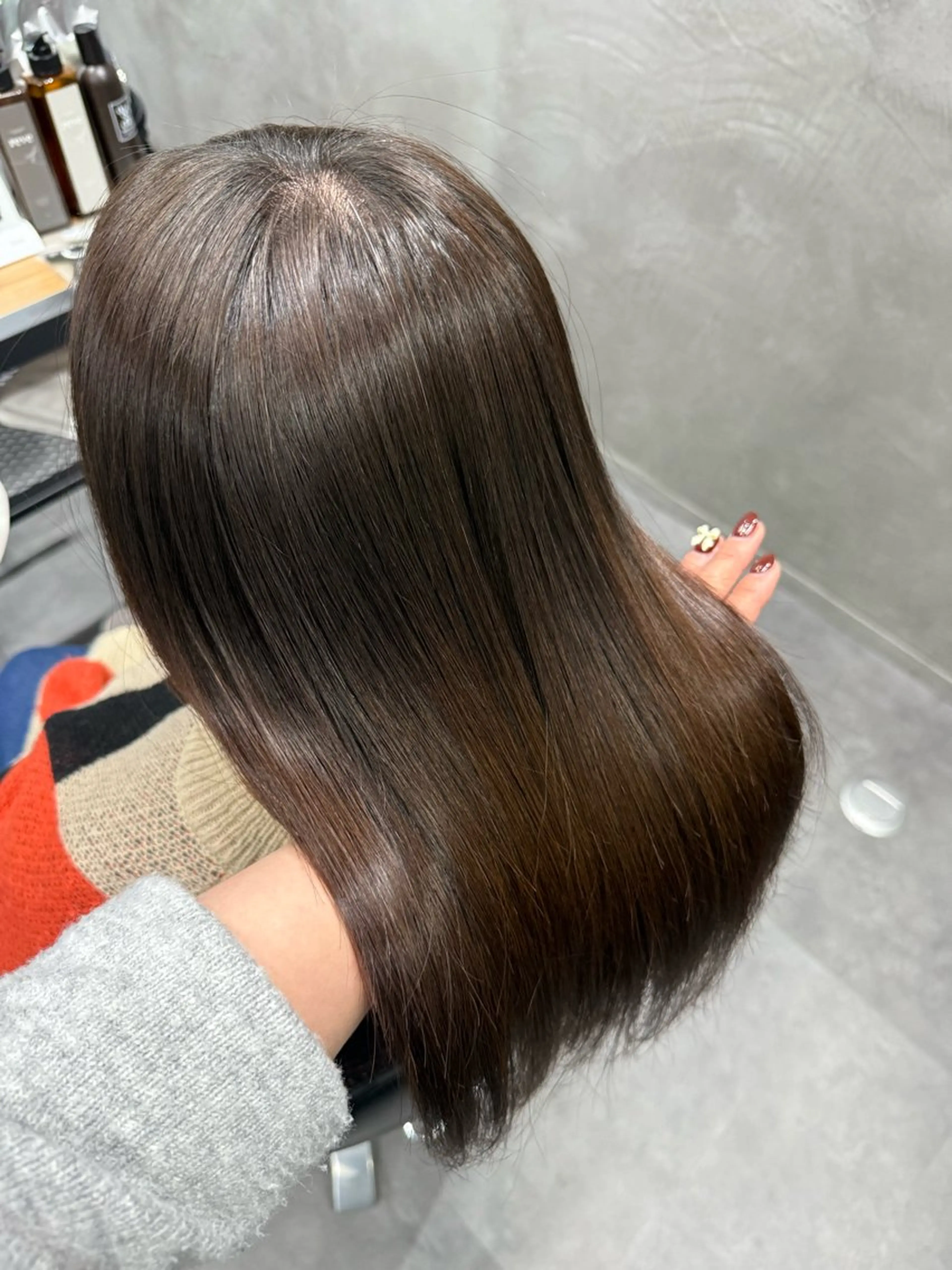 セミロング パーマ 縮毛矯正 三木 まことのヘアスタイル