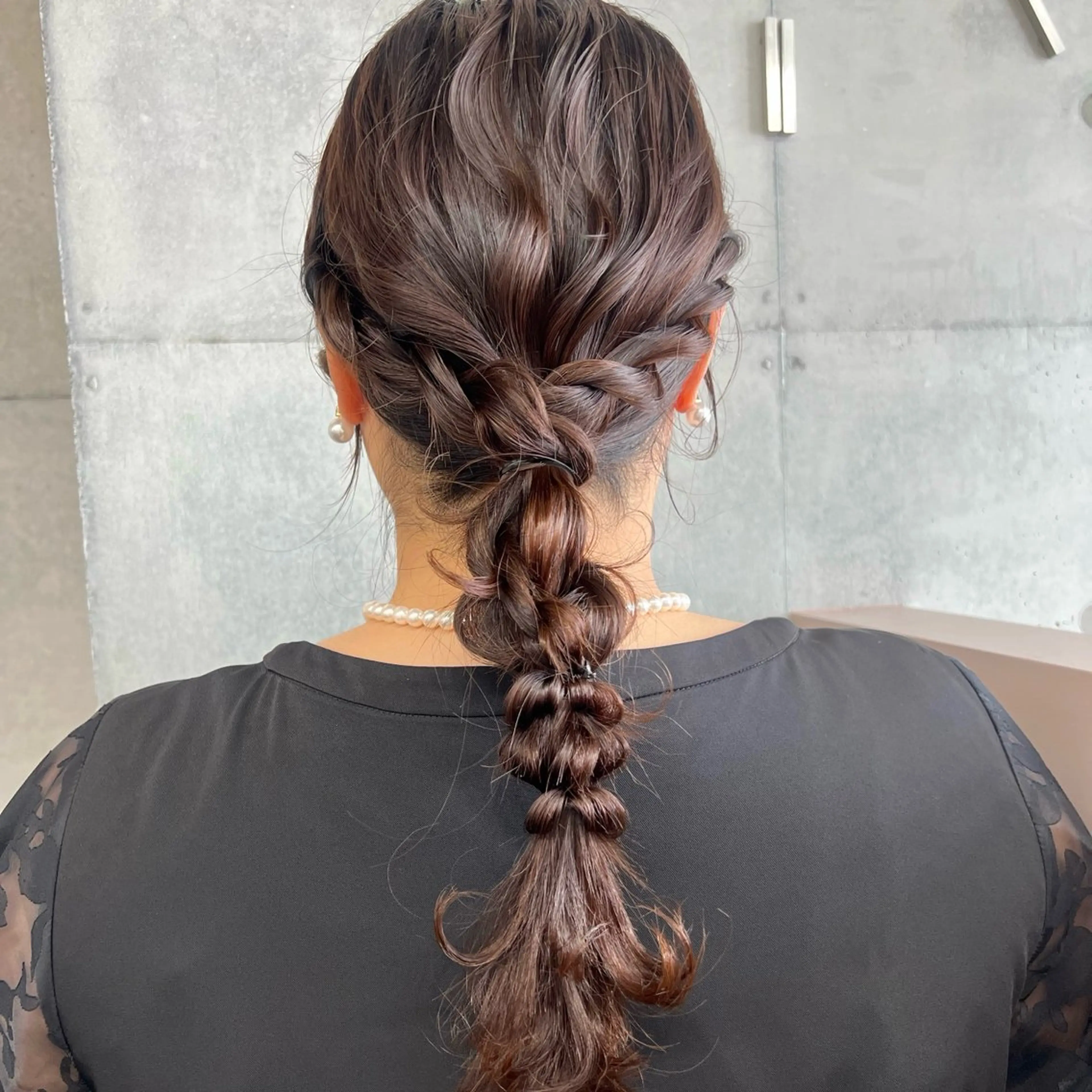 ロング ヘアセット カコ♡ ボブ ヘアアレンジのヘアスタイル