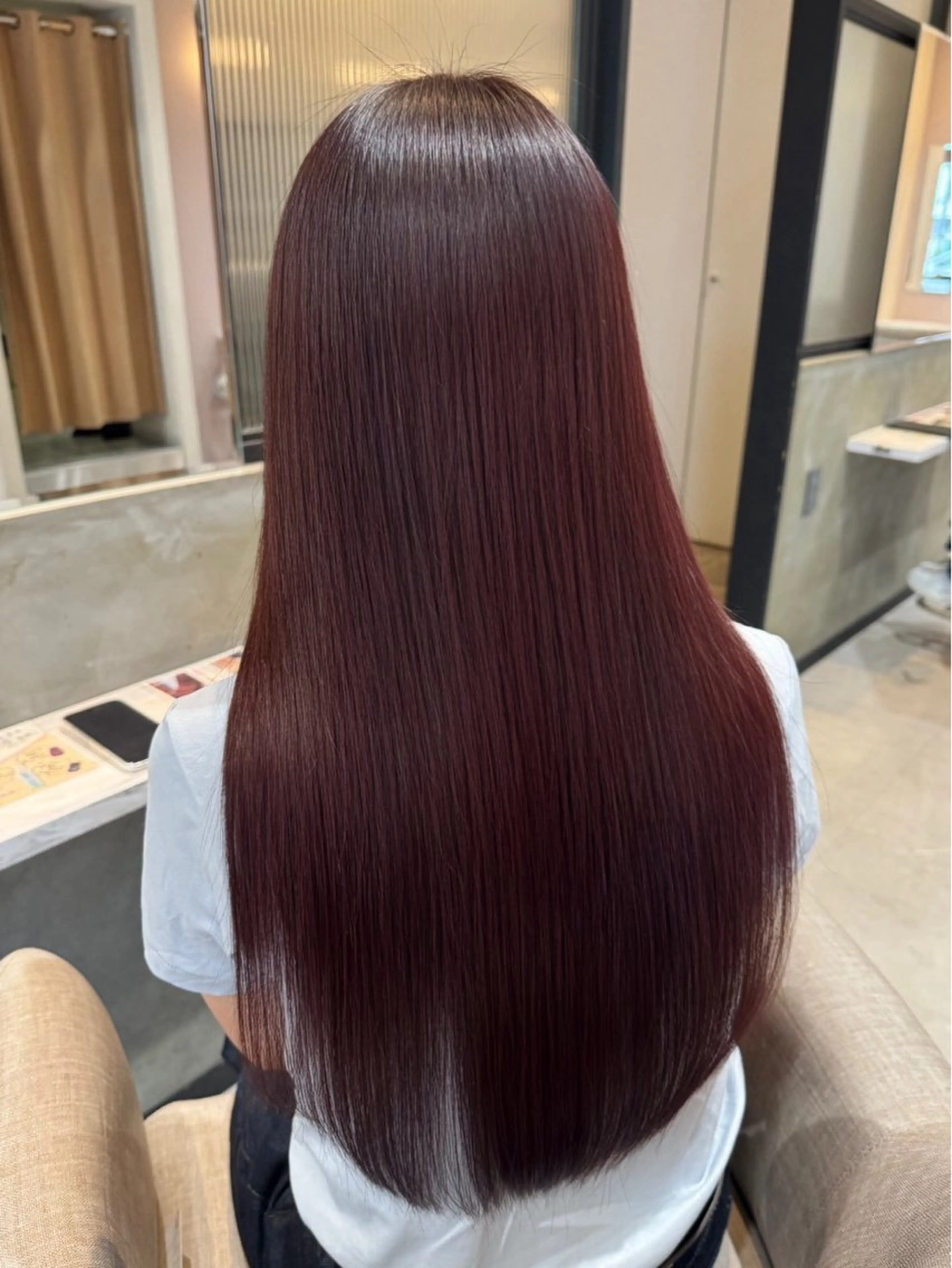 ロング カラー 髪質改善 カット ヘアカラー 🍀髪質改善/縮毛 矯正/ゆうき🍀のヘアスタイル