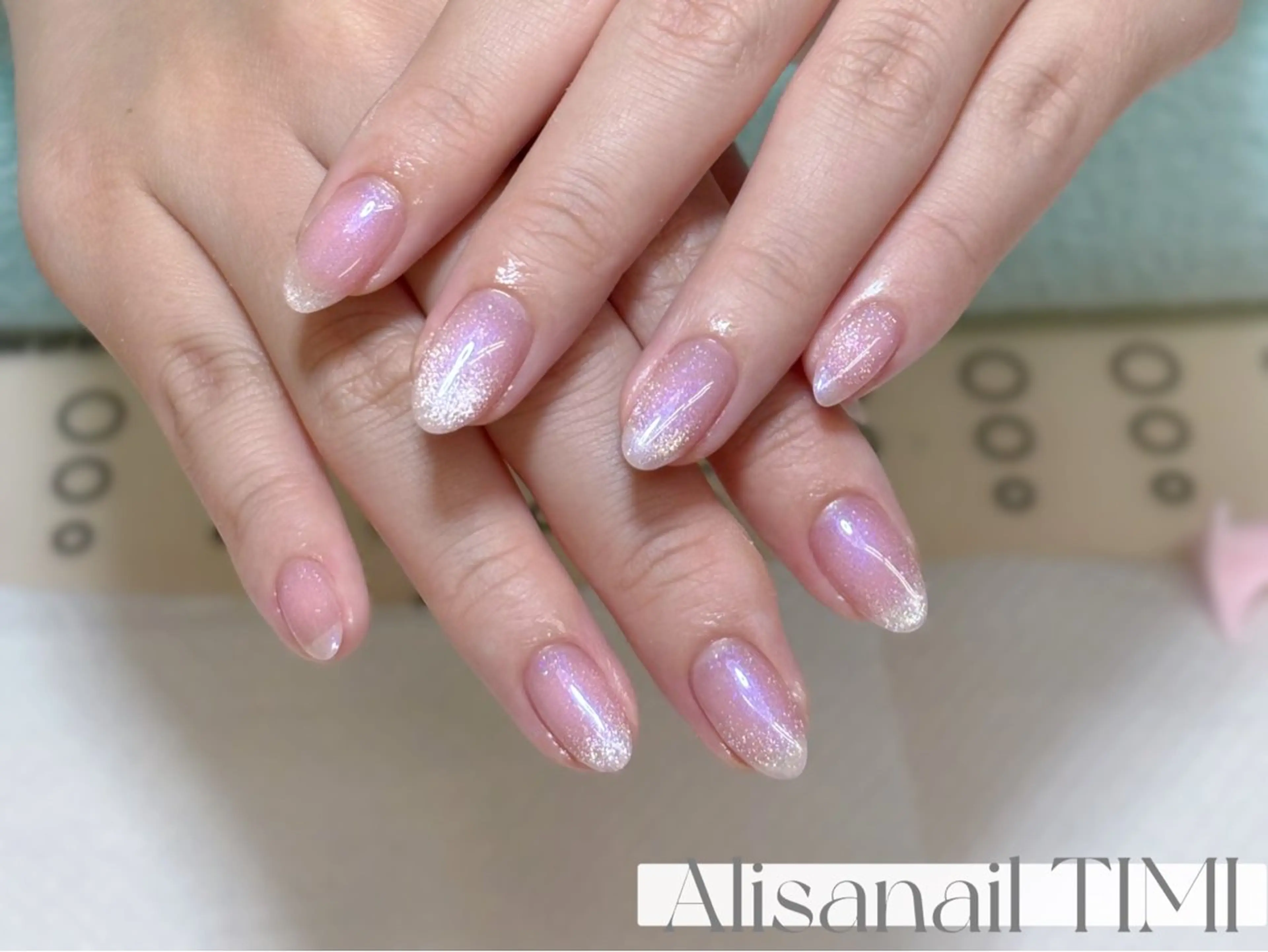 ネイル チークネイル マグネットネイル マグネットワンカラー ワンカラーネイル ハンドネイル Alisa nail Timiのネイルデザイン