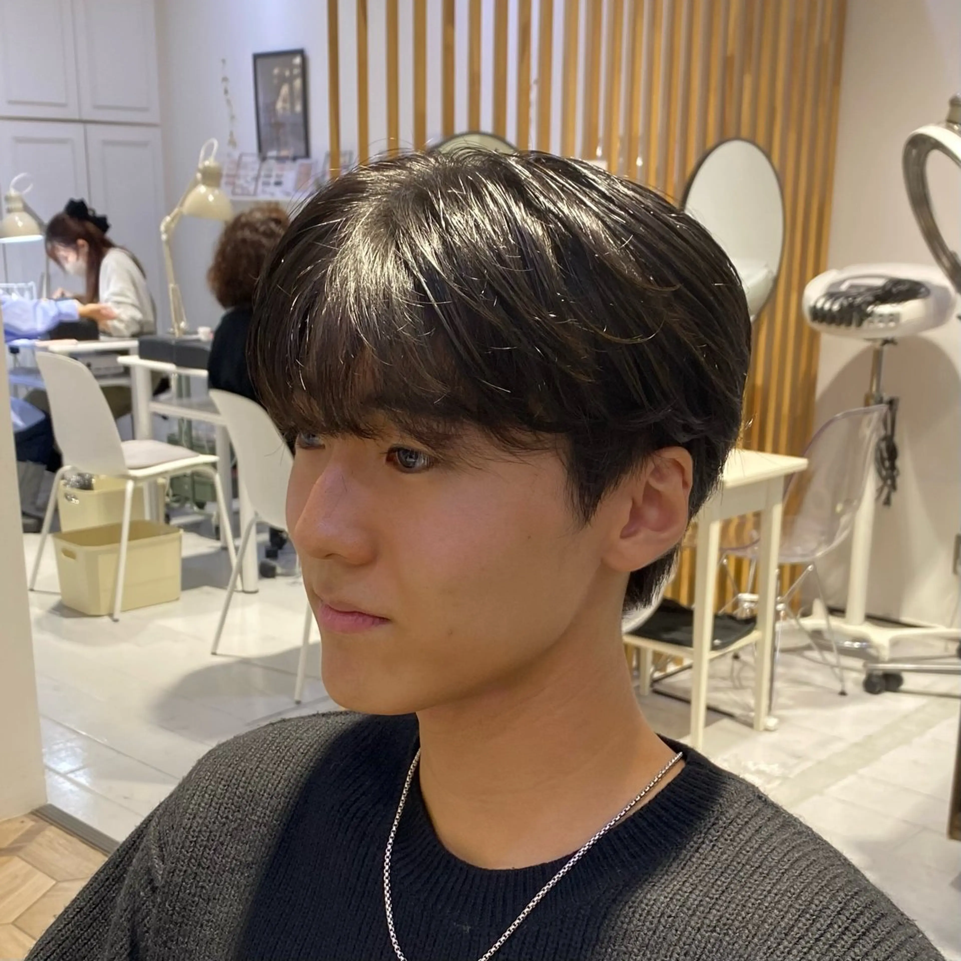 ショート パーマ メンズ カット 🇰🇷韓国風カット 🇰🇷　鈴木海斗のヘアスタイル