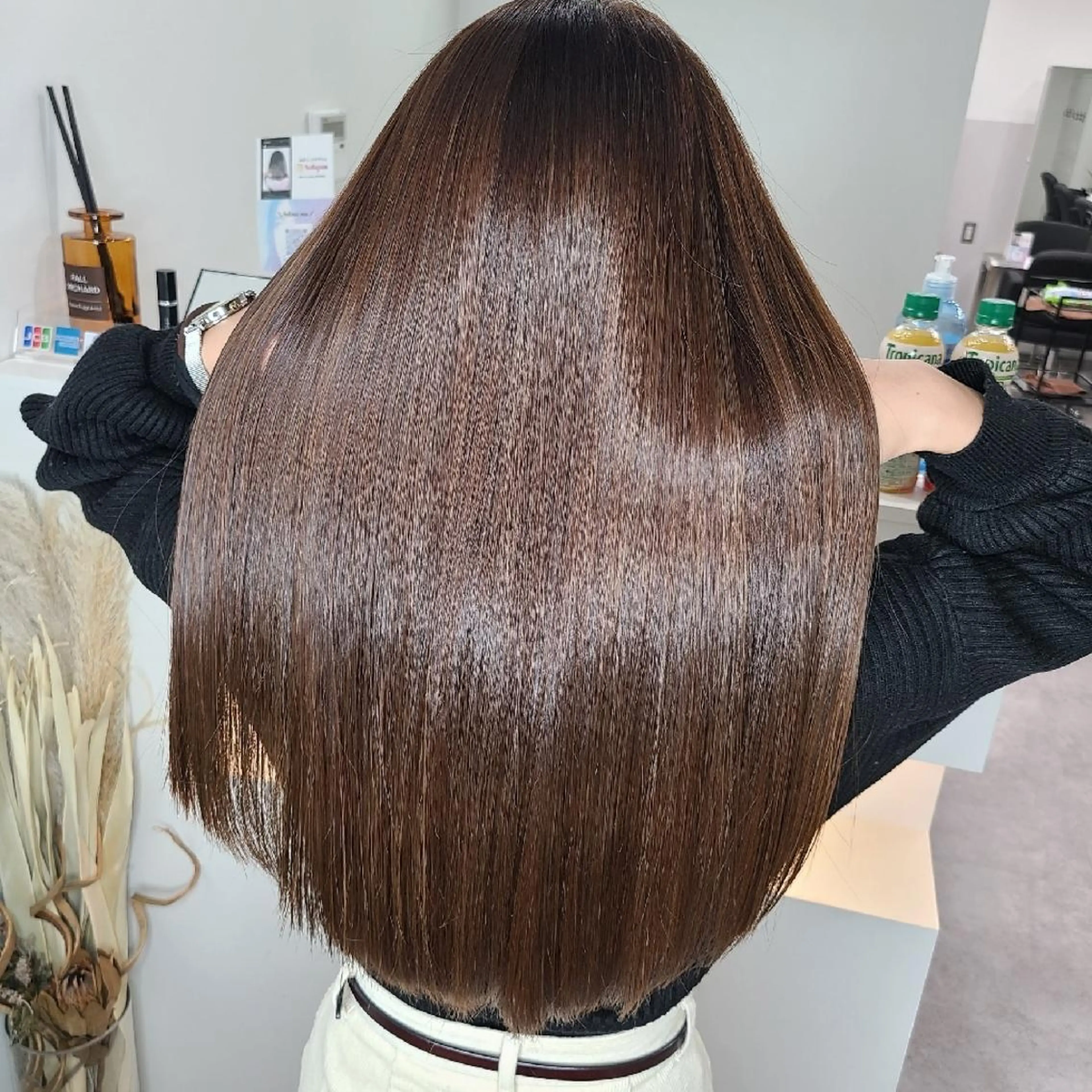 ロング カラー ヘアアレンジ トリートメント 縮毛矯正 ✨髪質改善✨ 韓国ヘア🇰🇷ゆいのヘアスタイル
