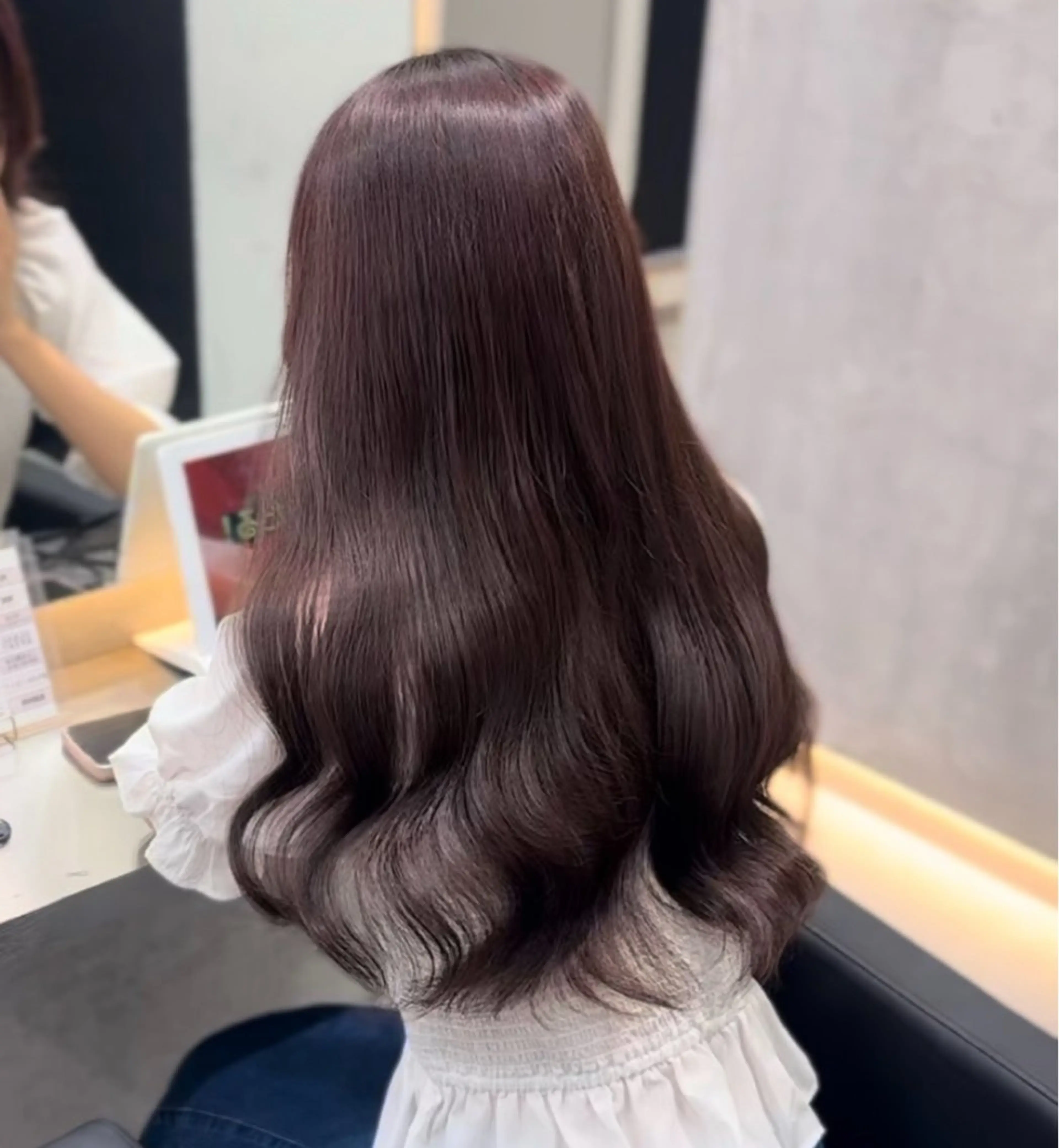 👾ワンカラー＋2stepトリートメント＋コテ巻き仕上げ🦄の写真