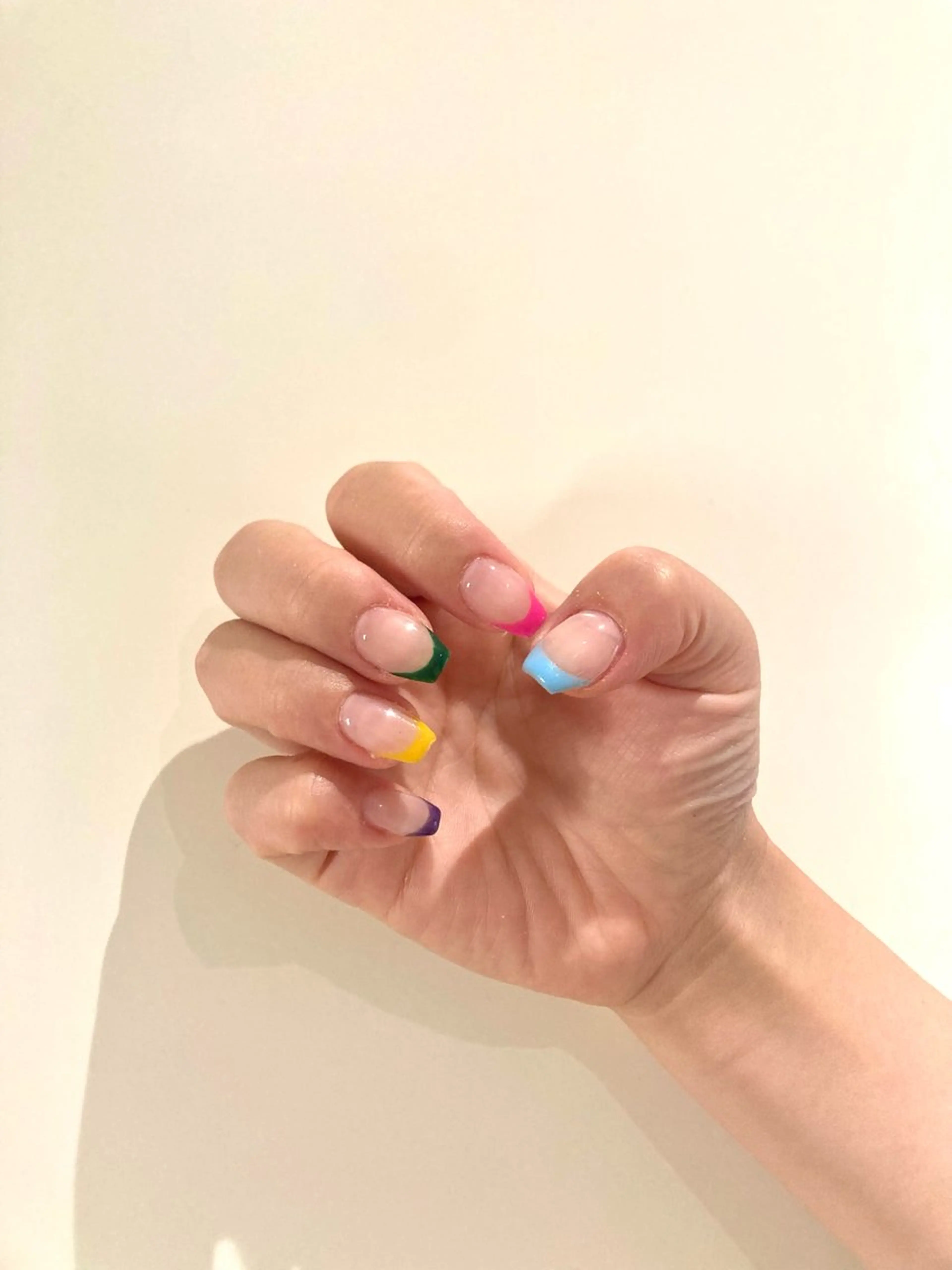 Jr.ネイリスト　モデル様募集✨　フレンチネイル　ワンカラー(オフあり)の写真