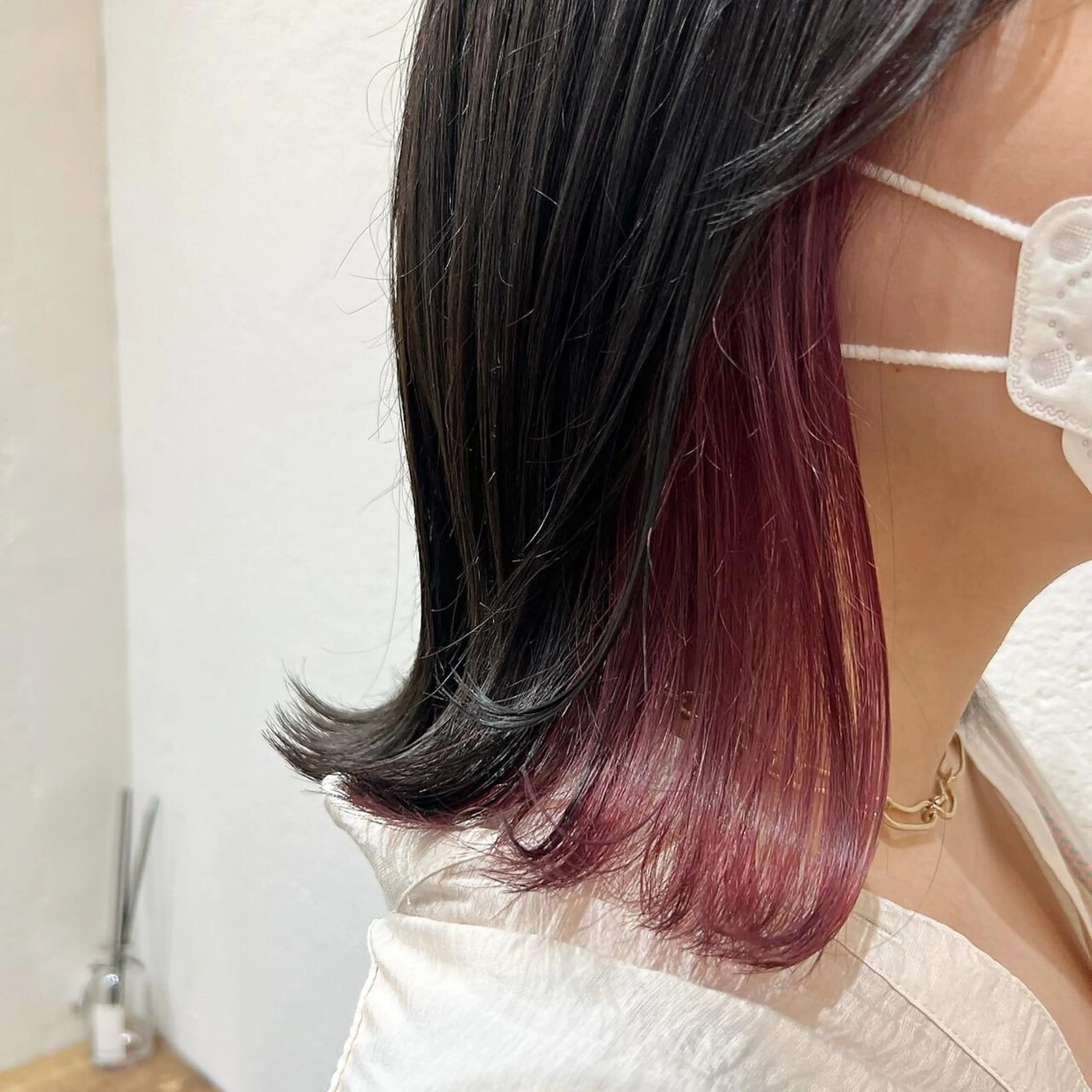 ミディアム ヘアカラー トリートメント FERIA梅田🖤 透明感カラー🎀のヘアスタイル