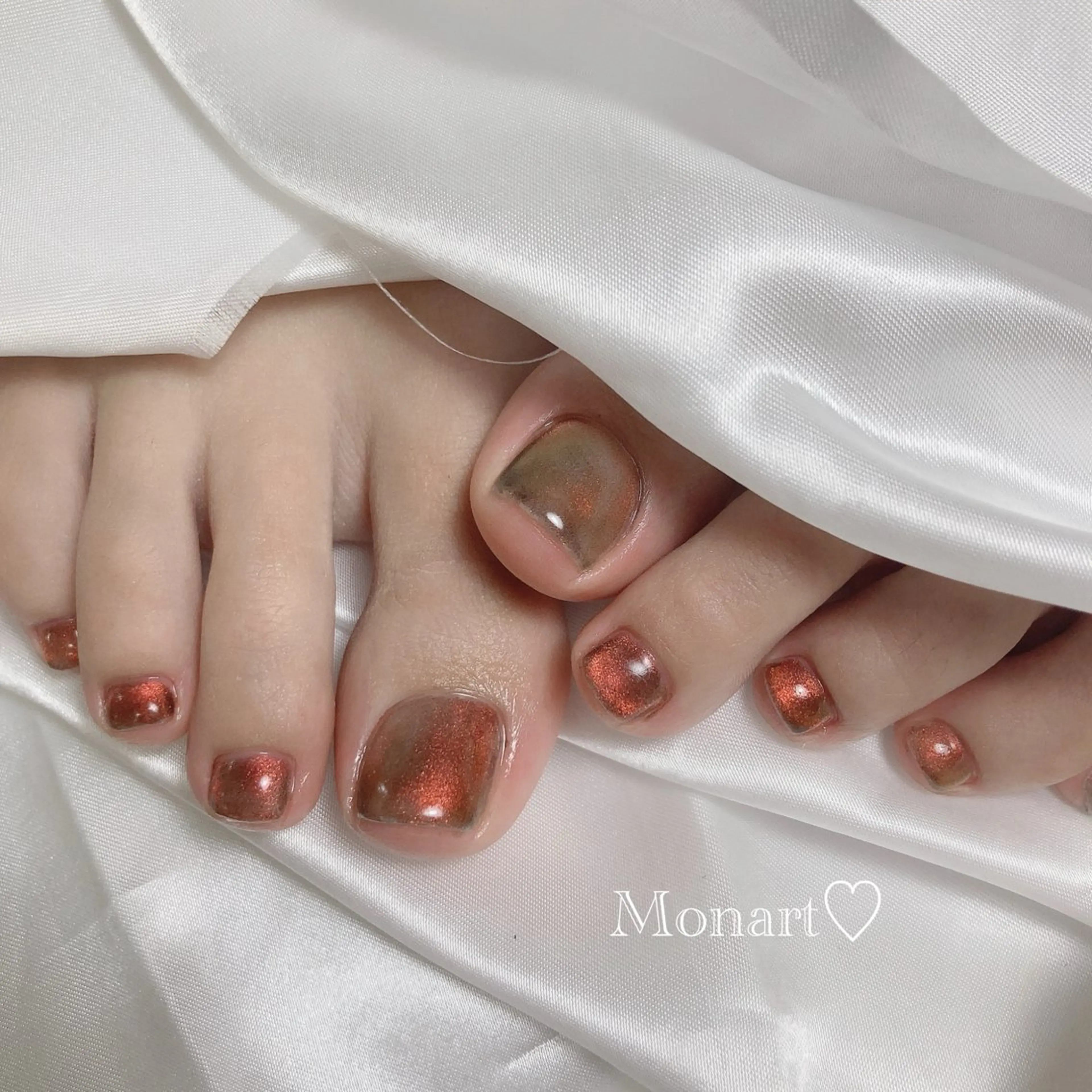 ネイル マグネットネイル フットネイル Monart♡ Misaoのネイルデザイン