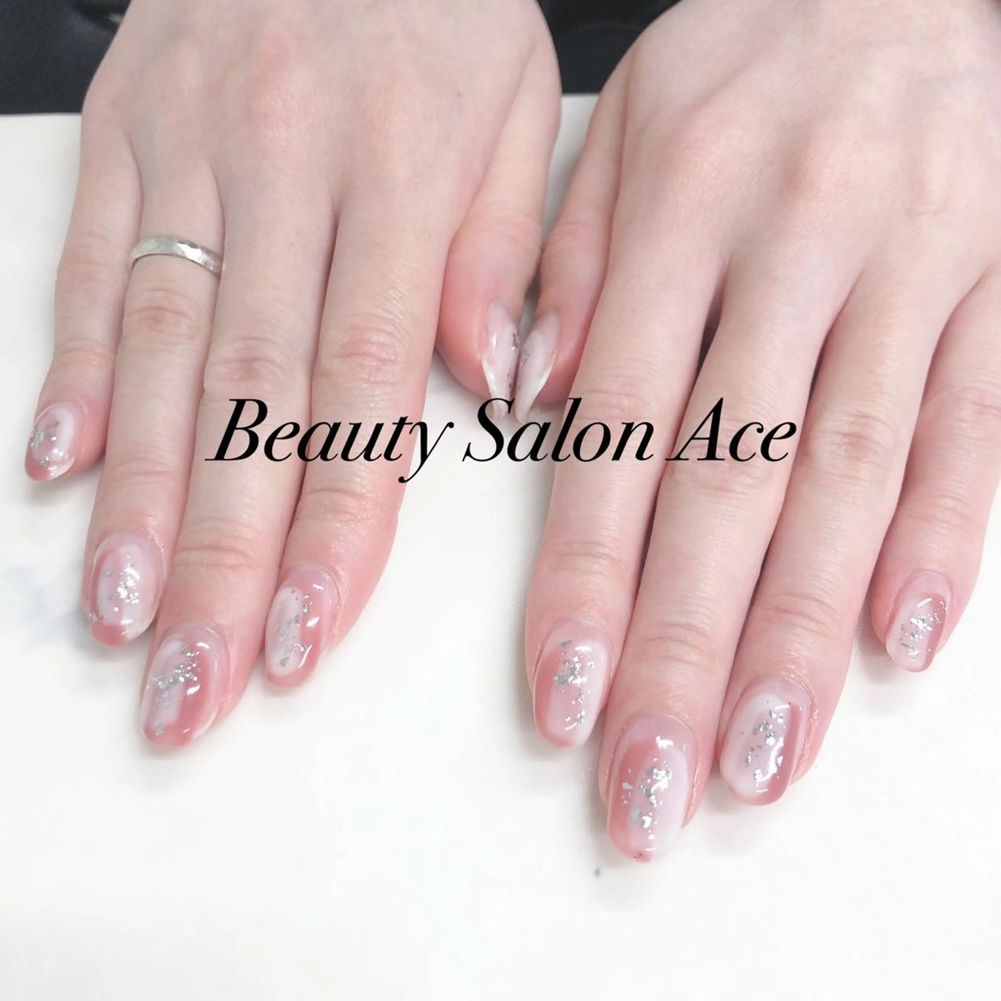 ネイル メンズネイル ニュアンスネイル ハンドネイル Beauty Salon Ace（ネイルサロン　エース）所属・池袋フィルイン Ace♡長さだしのネイルデザイン