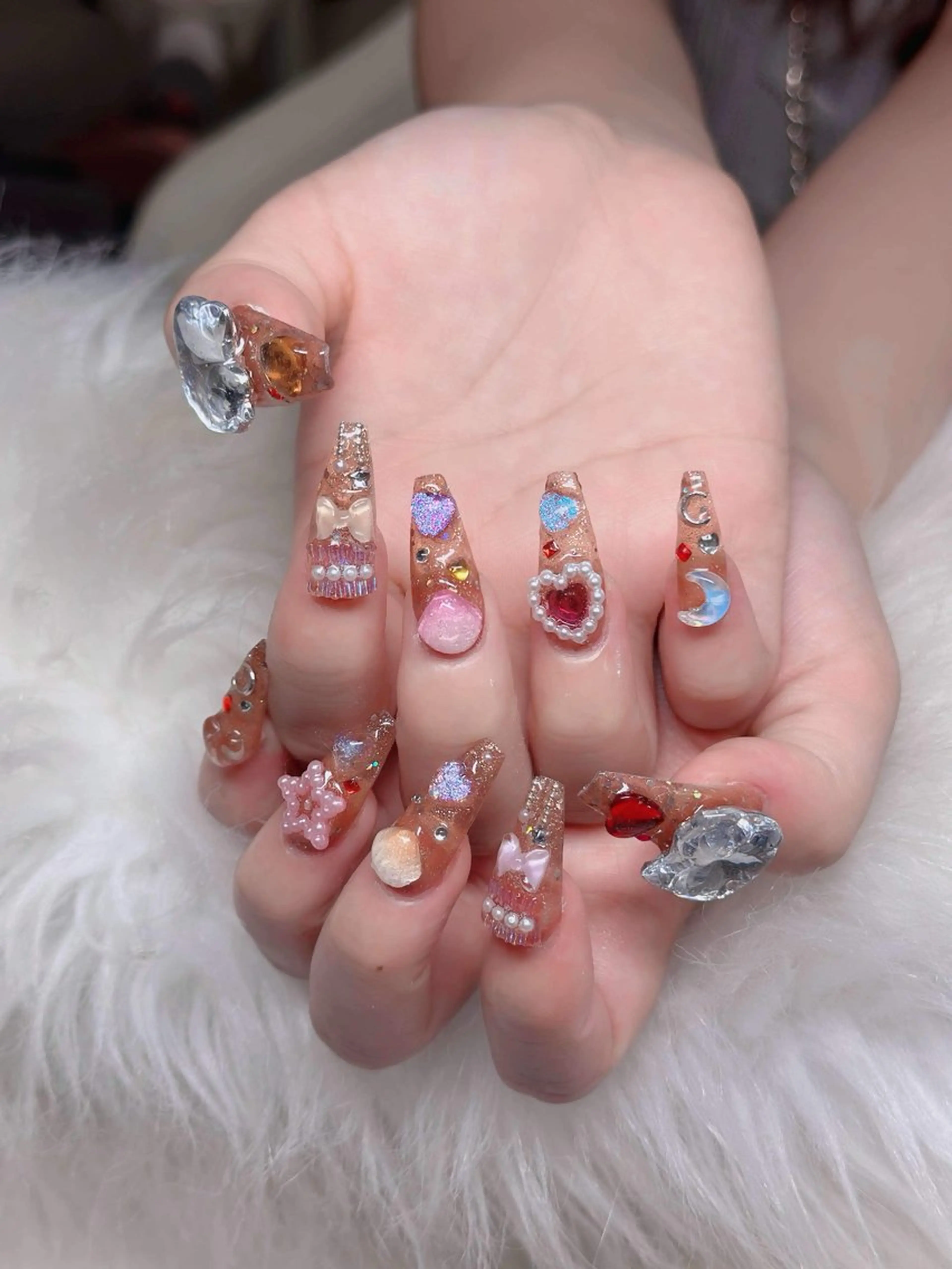 ネイル ジェルネイル 韓国ネイル マグネットネイル ネイルチップ 冬ネイル Lenie Nailのネイルデザイン