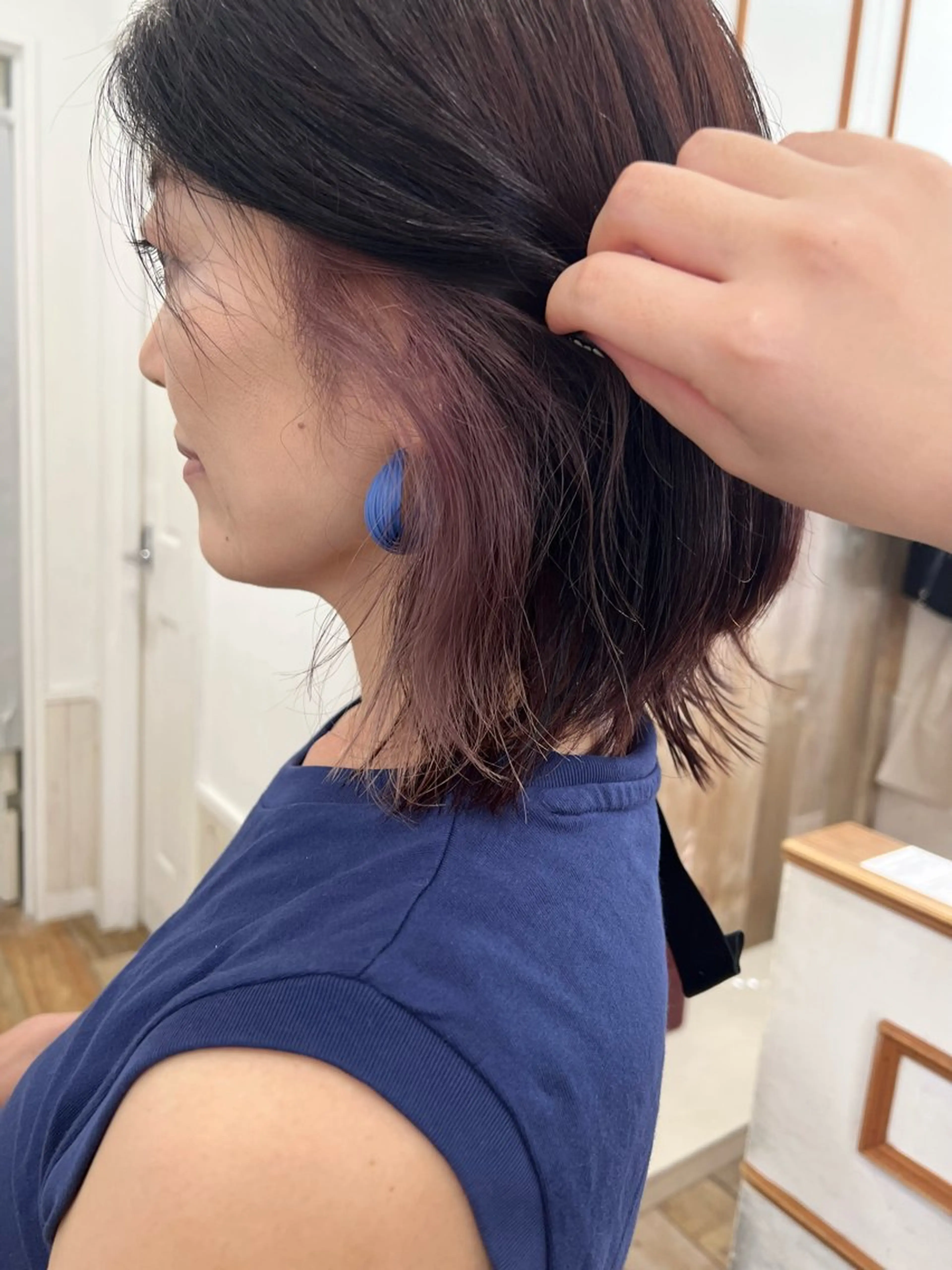 カラー ベージュカラー ブリーチ ピンクカラー ピンクベージュ PANOLA下北沢店所属・ショートカット 🩶ユウリのヘアスタイル