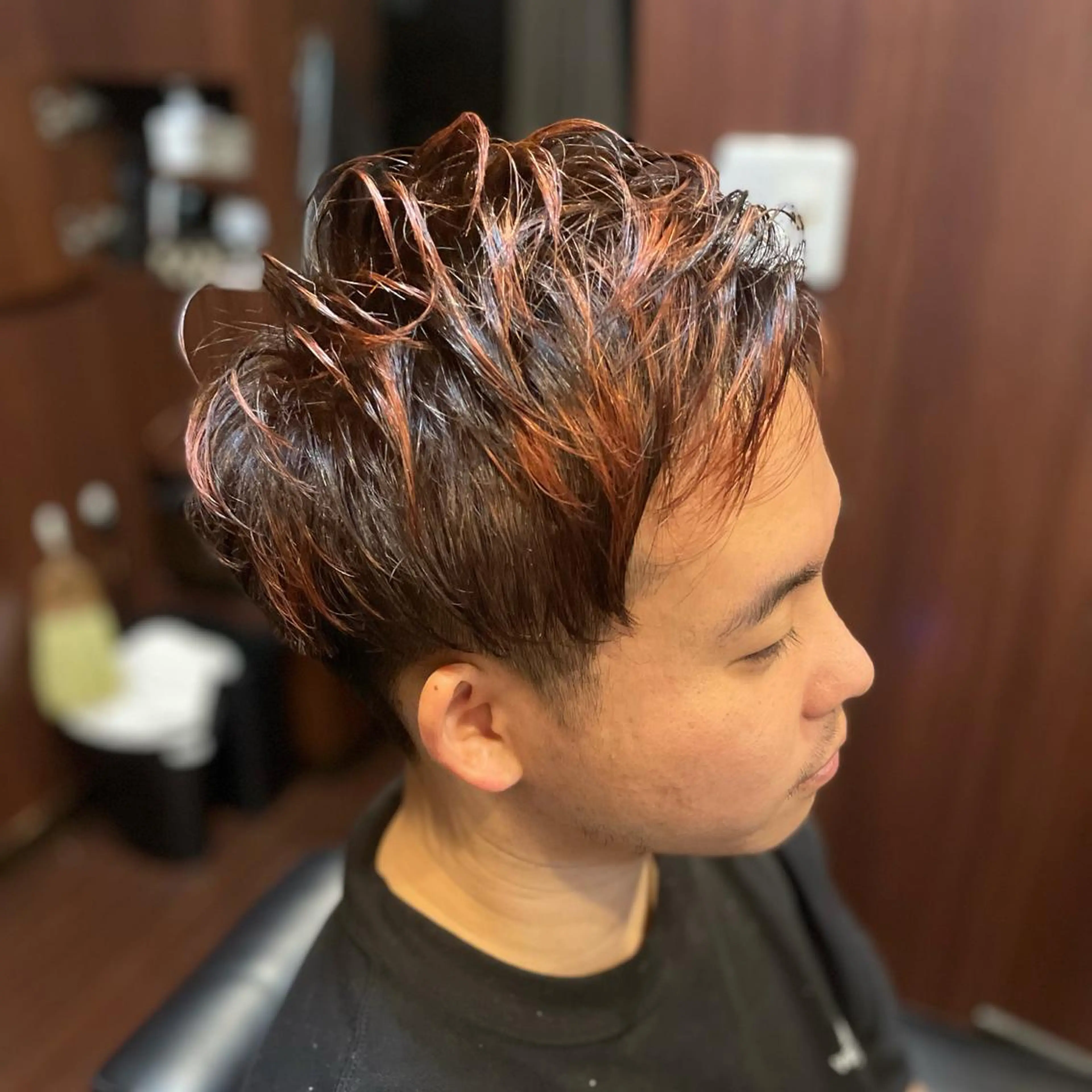 ミディアム 佐藤 康太のヘアスタイル