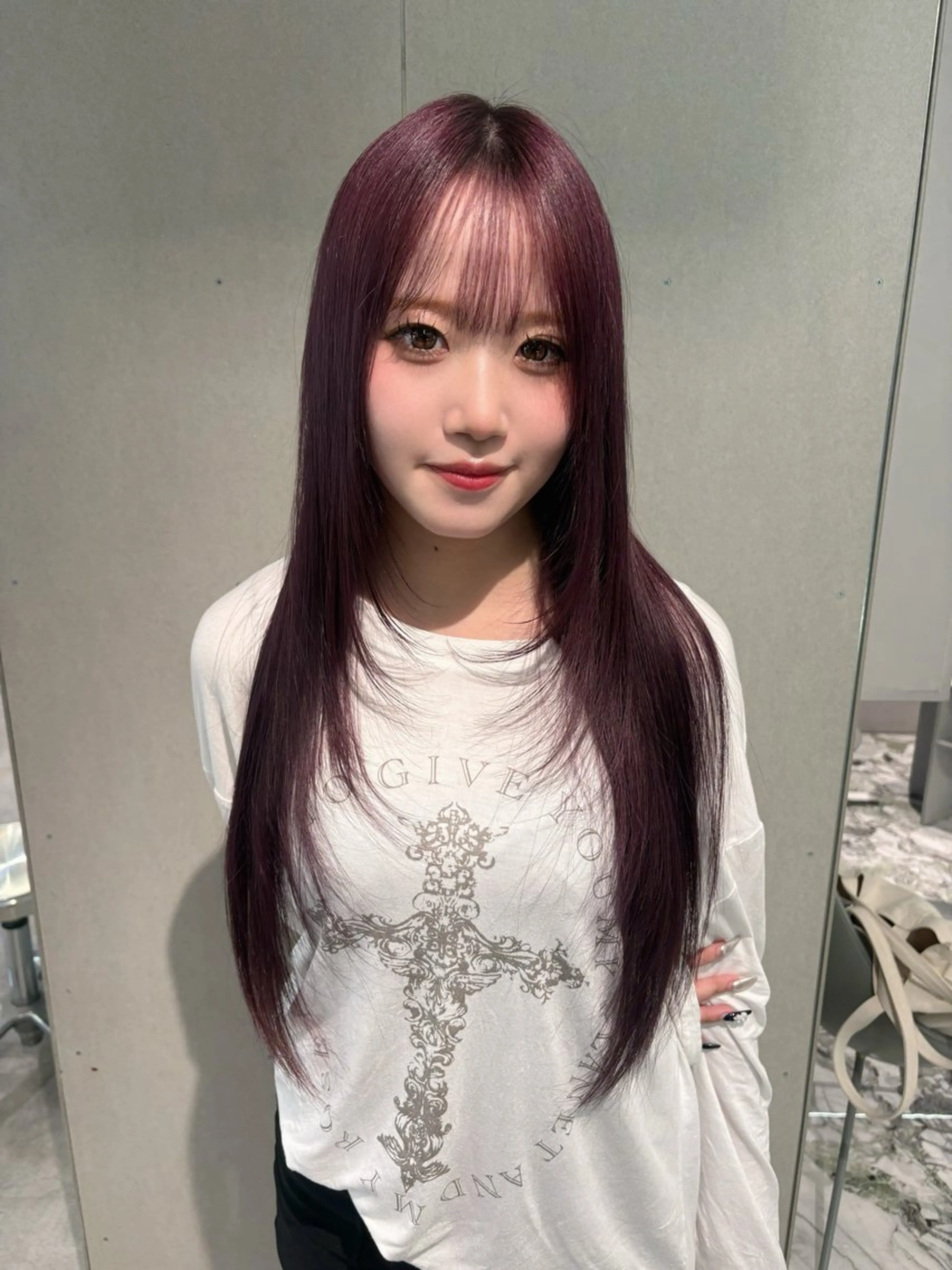 カラー ヘアカラー Harune/うる艶 ハイトーンのヘアスタイル