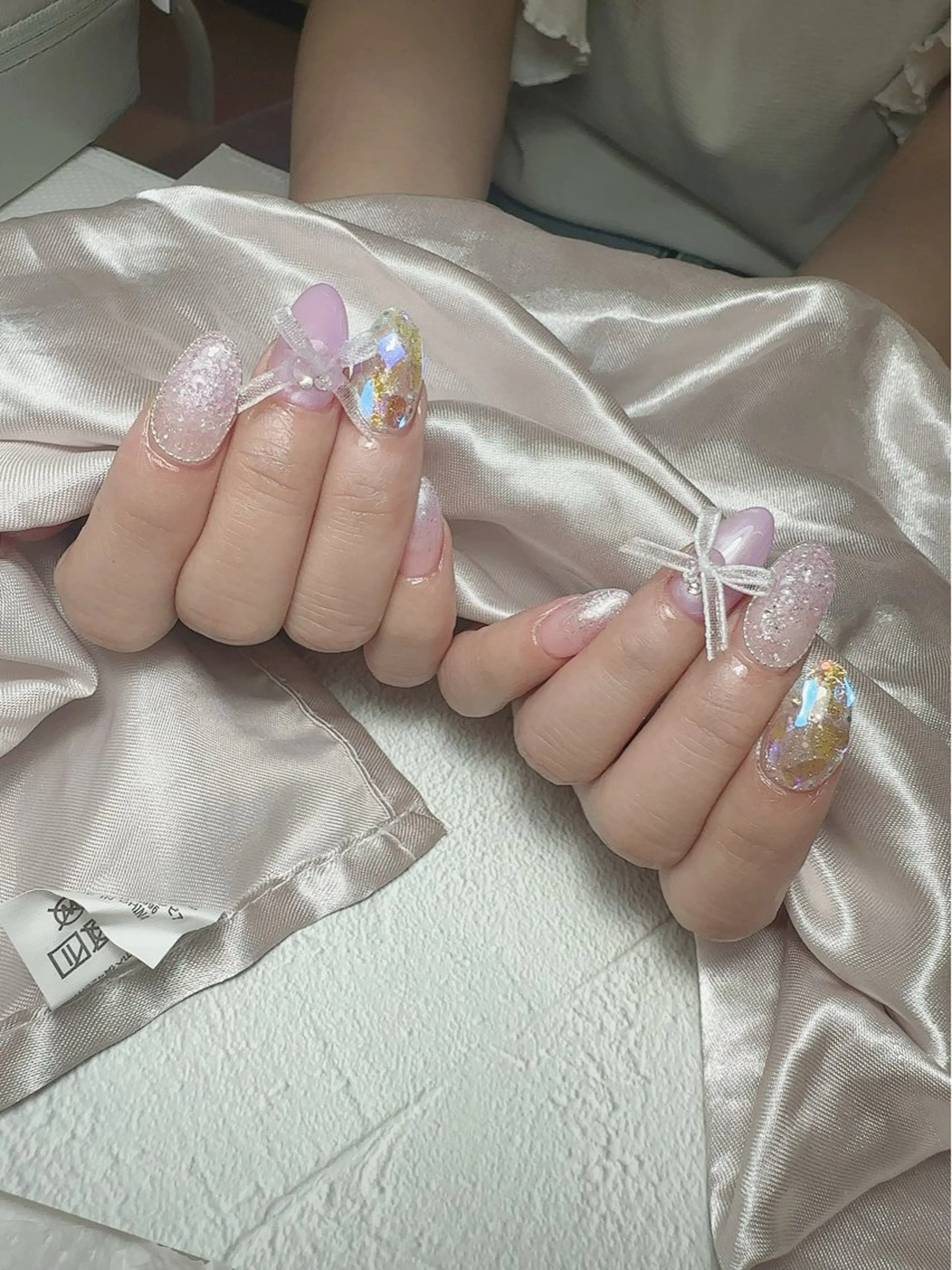 ネイル アートネイル 入学式 ハート マグネットネイル 持ち込み ハンドネイル nail salon    Mimiy..所属・Nailsalon Mimiy..♡のネイルデザイン