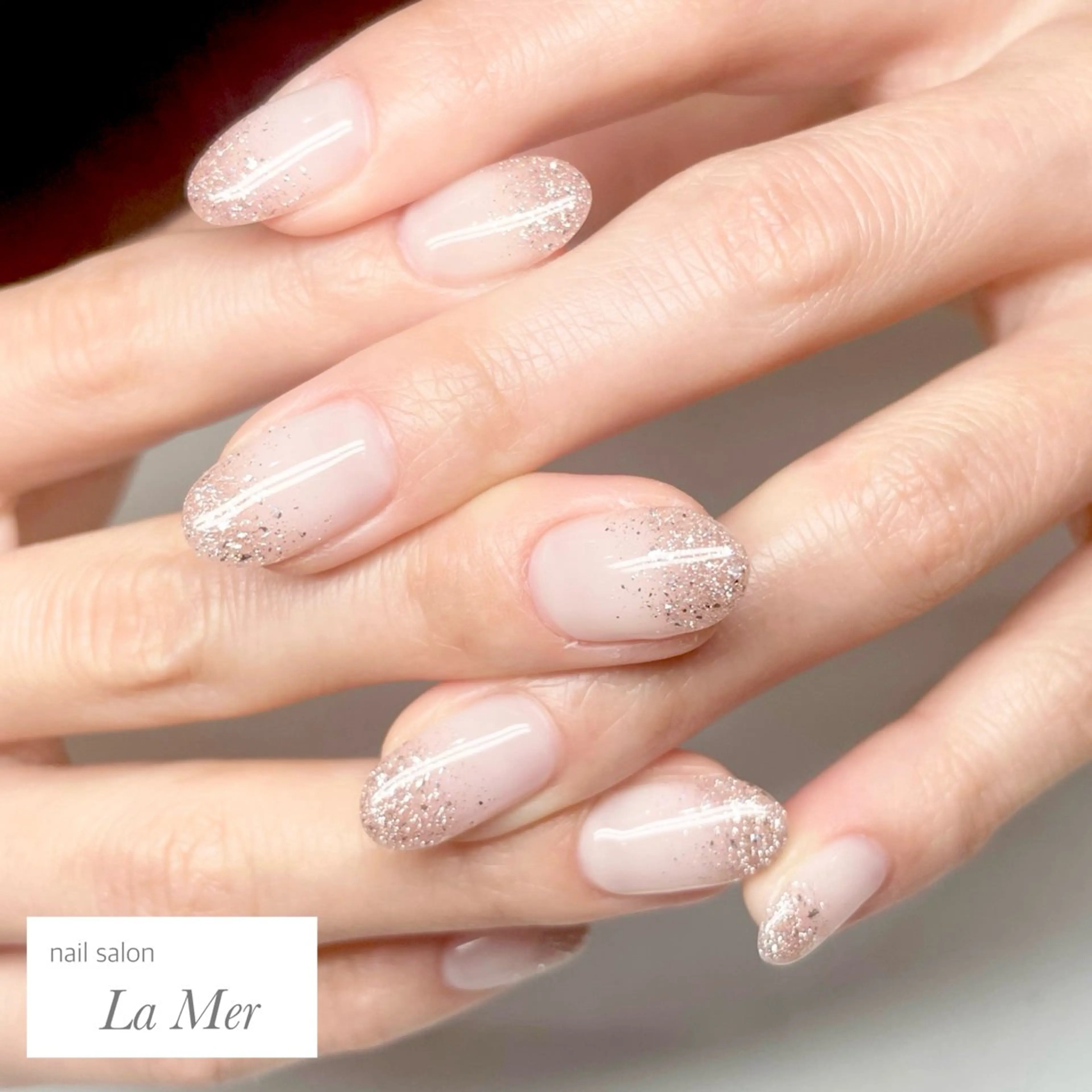 ネイル 入学式 フラッシュネイル ジェルネイル グラデーション 卒業式 nailsalon La Merのネイルデザイン