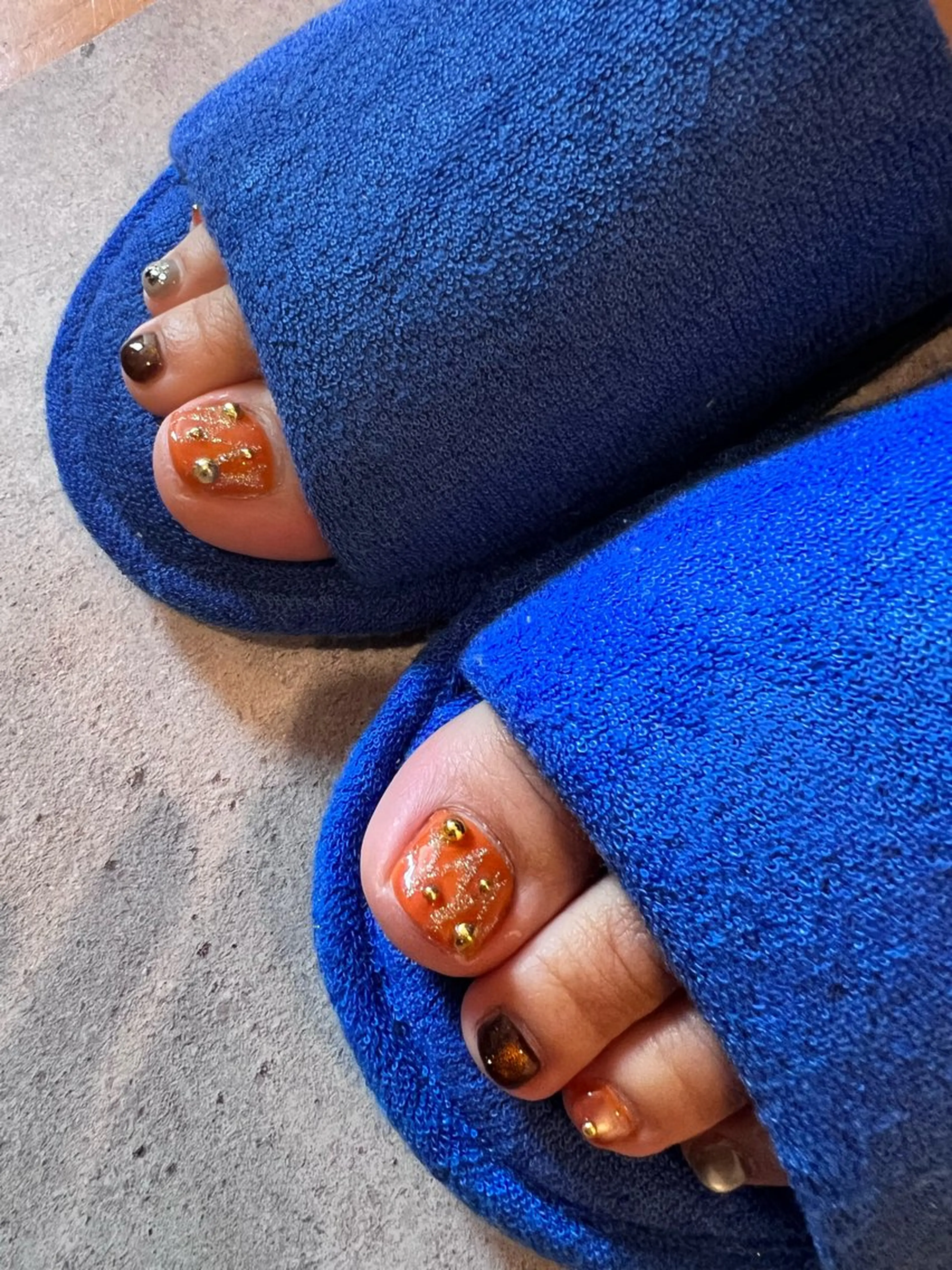 ネイル 金 柚嬉のネイルデザイン