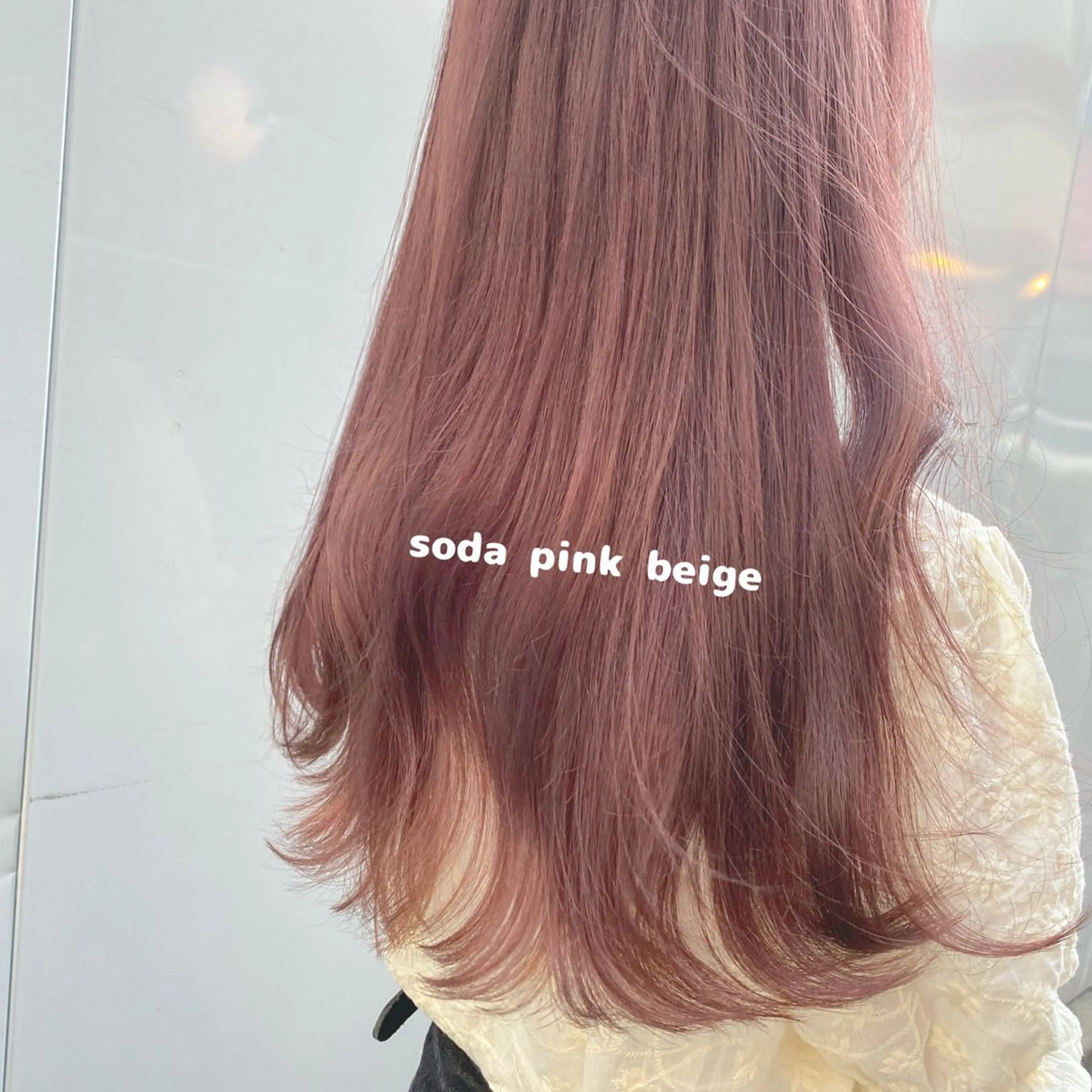 セミロング カラー Joule銀座 石山あやのヘアスタイル