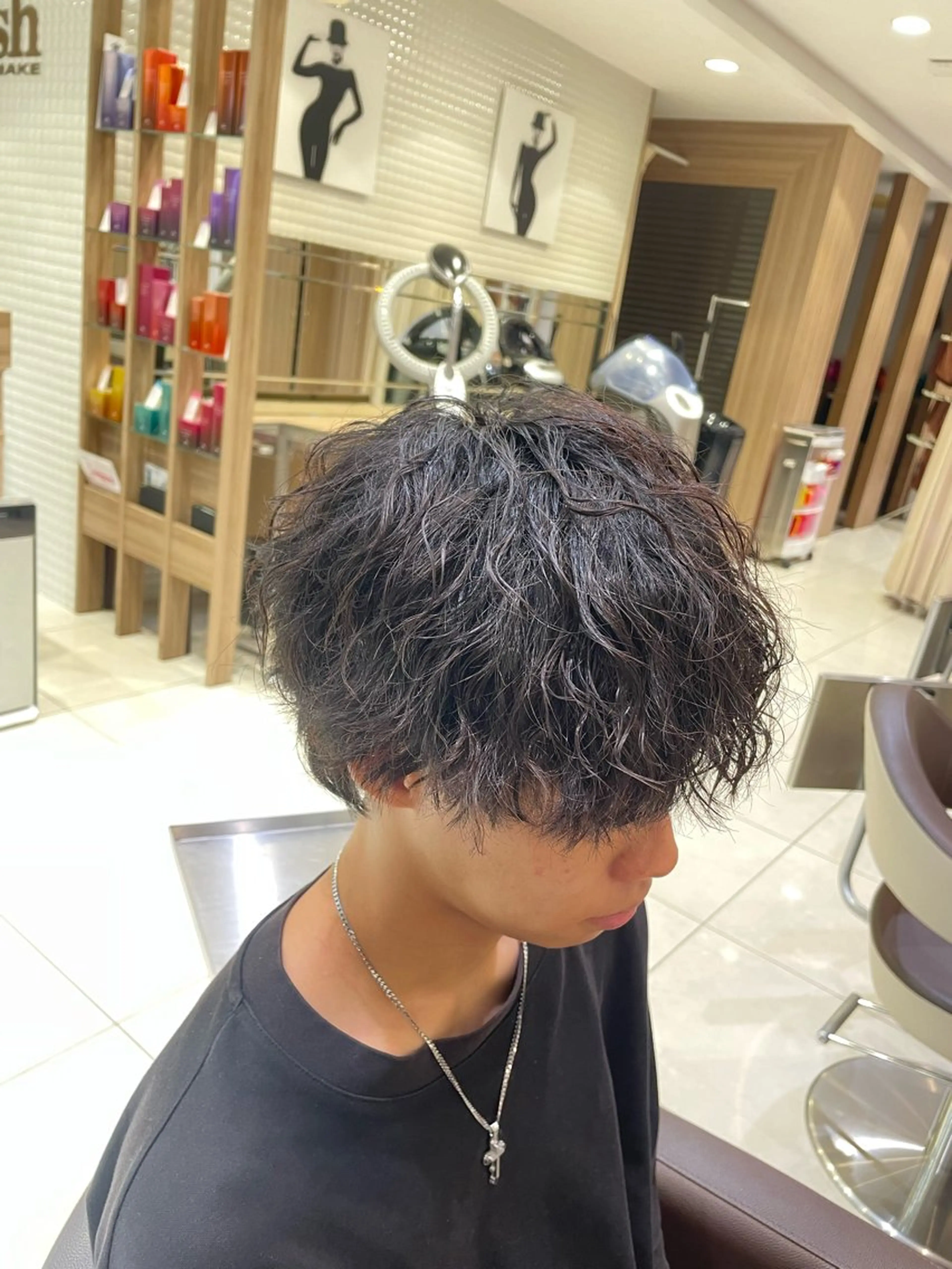 パーマ メンズ 波巻きスパイラル・ カルマ/aoiのヘアスタイル