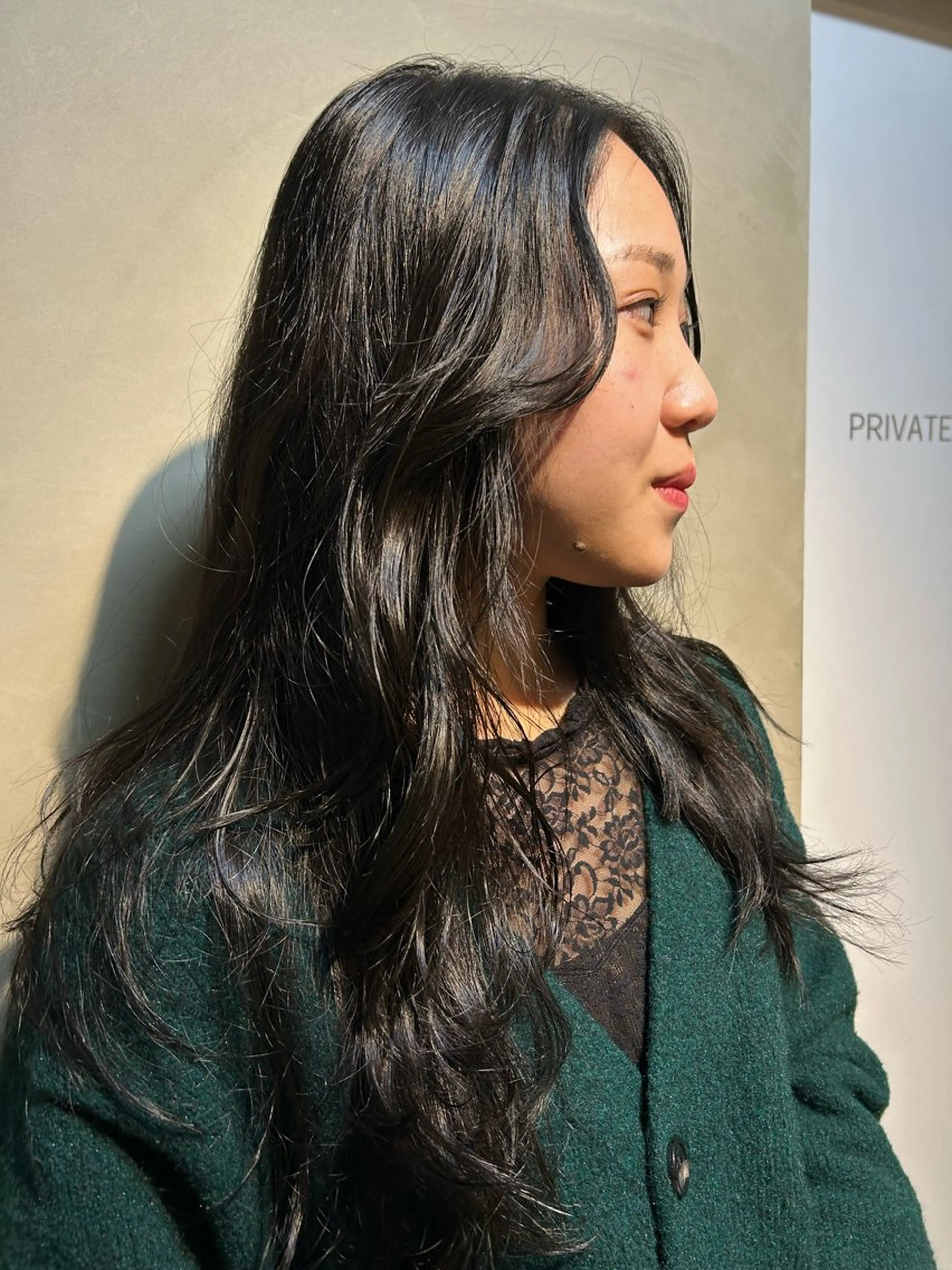 ロング 韓国風ヘア レイヤーカット 透明感カラー 暖色shihoのヘアスタイル