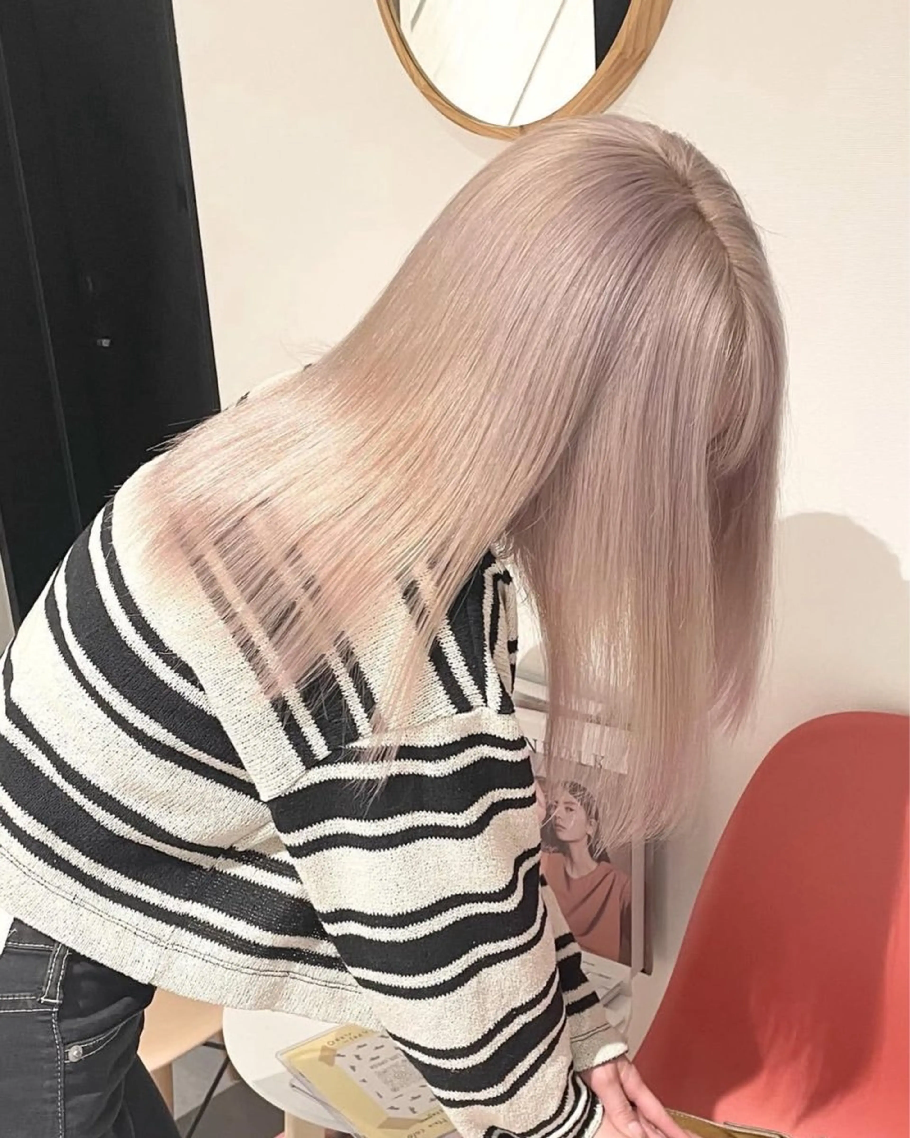 ロング カラー カット ヘアカラー ナチュラル・ハイトー ン🏆HINOKIのヘアスタイル