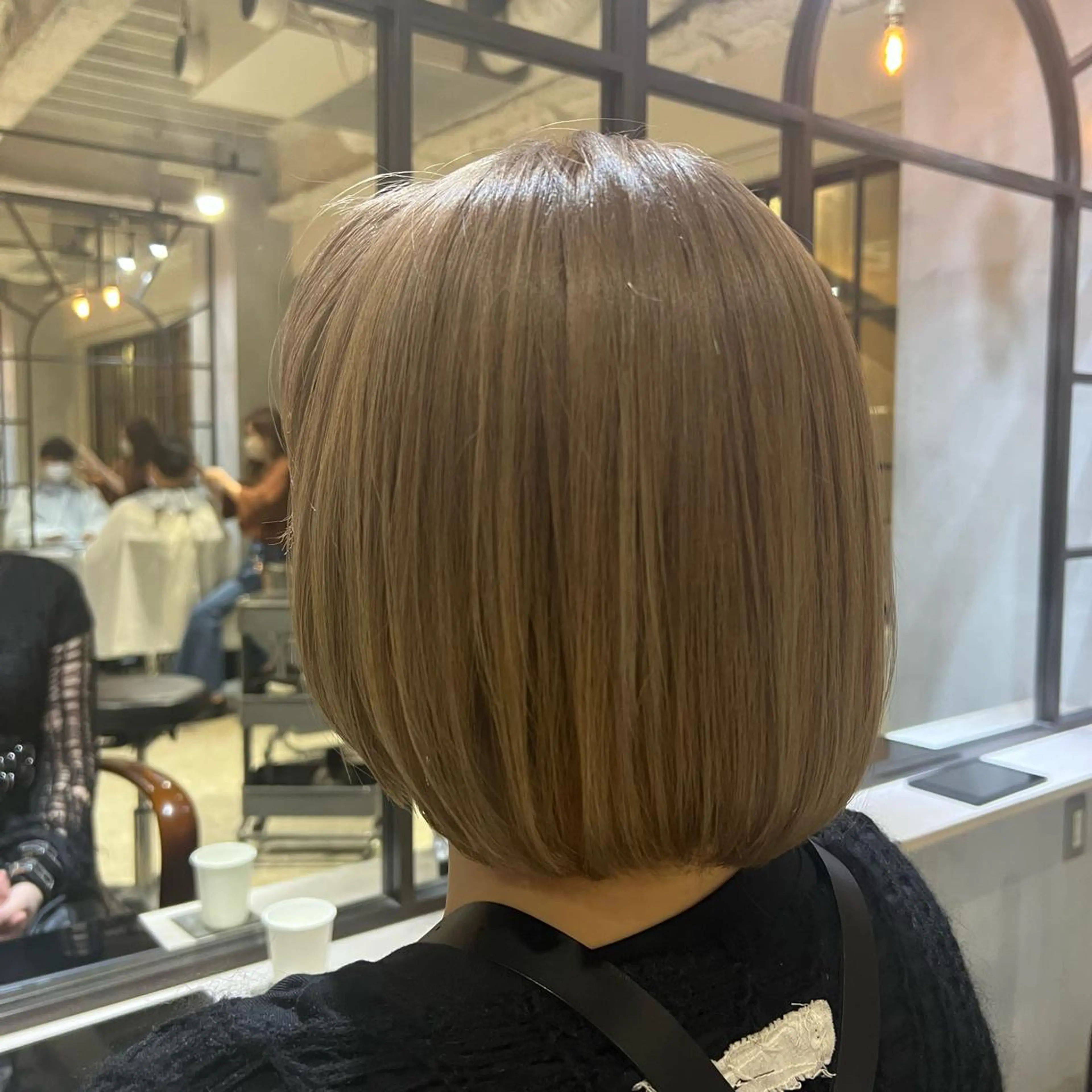 ショート カラー ヘアアレンジ 透明感カラー LIBERTE所属・再現度&髪質改善 LISAのヘアスタイル
