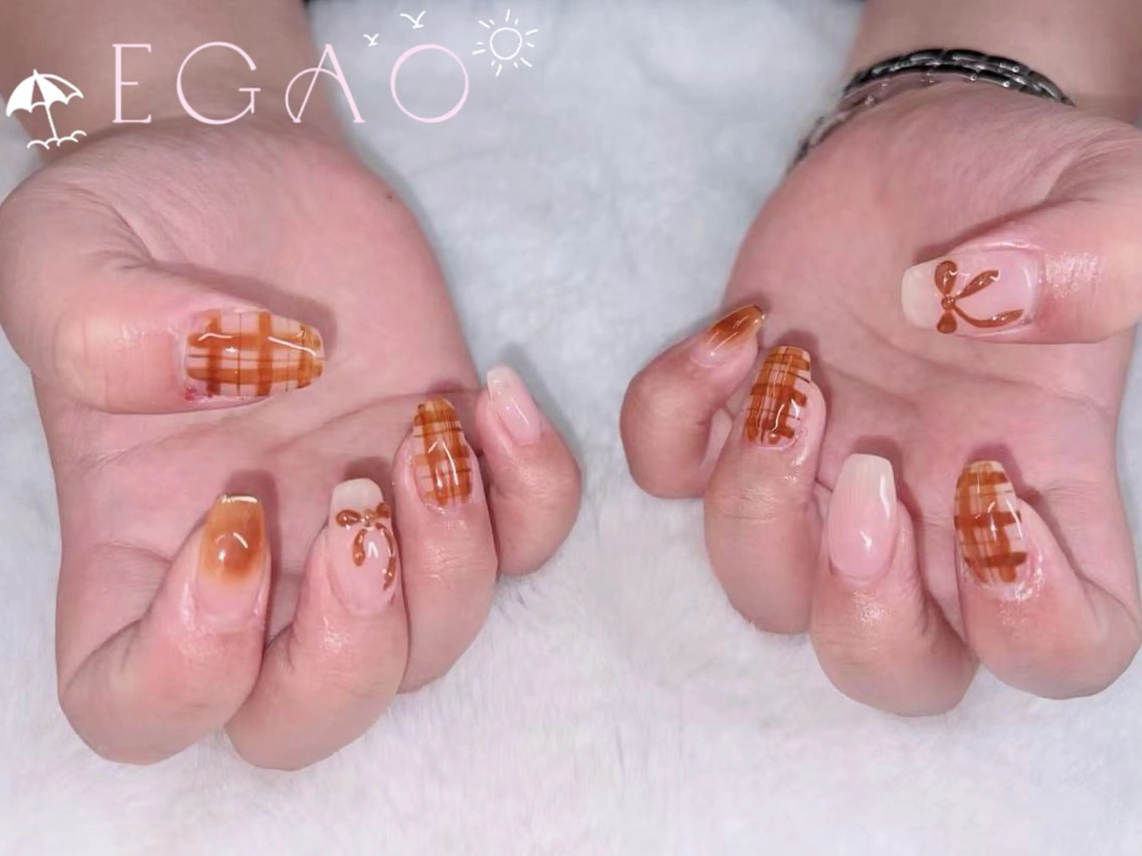 ネイル アートネイル フットネイル フレンチネイル ジェルネイル グラデーション ハンドネイル Egao Nail Salonのネイルデザイン